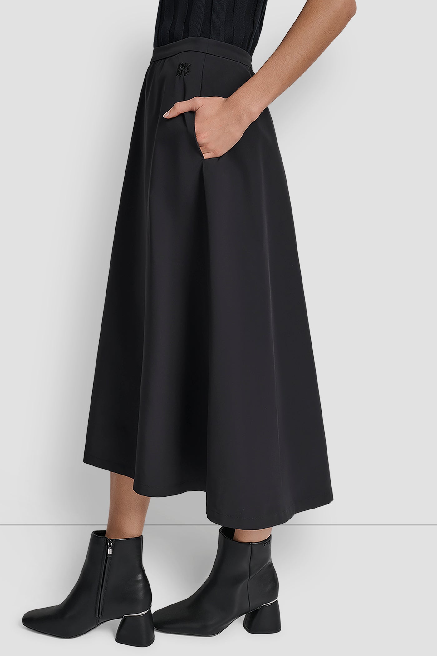 HIGH WAIST CIRCLE SKIRT VIEW 3