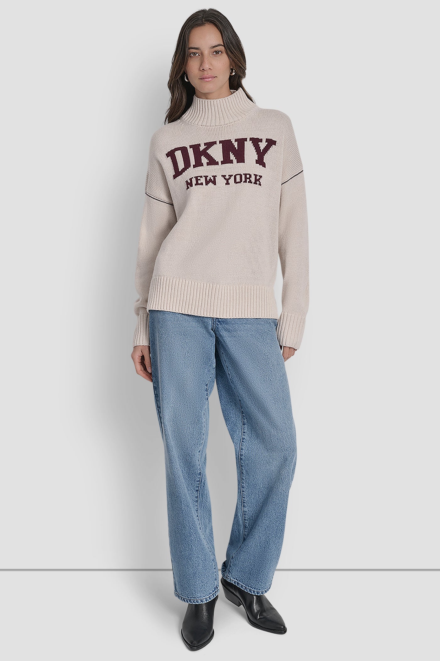 LOGO INTARSIA MOCK-NECK SWEATER VIEW 4 | All Products