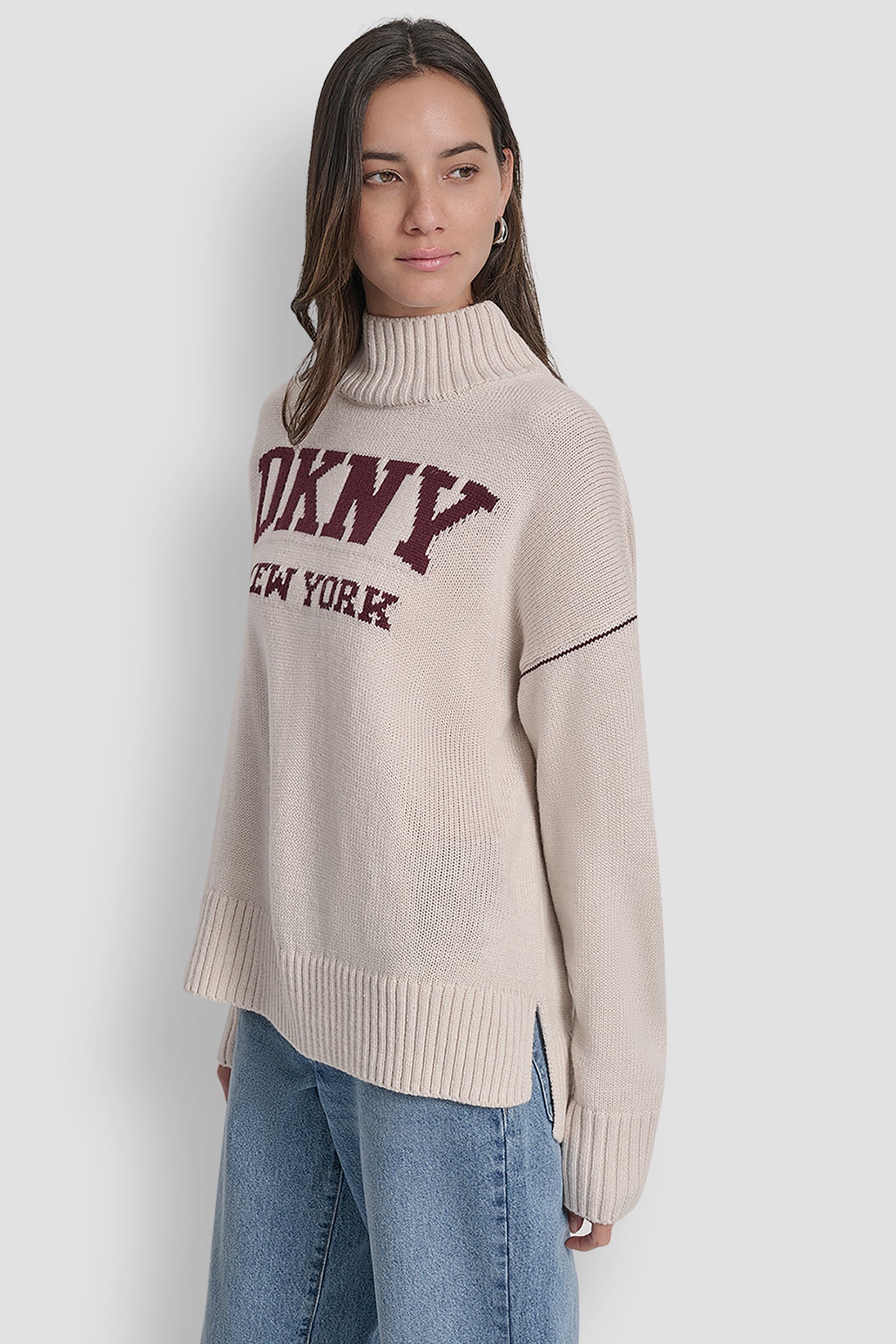 LOGO INTARSIA MOCK-NECK SWEATER VIEW 3 | All Products