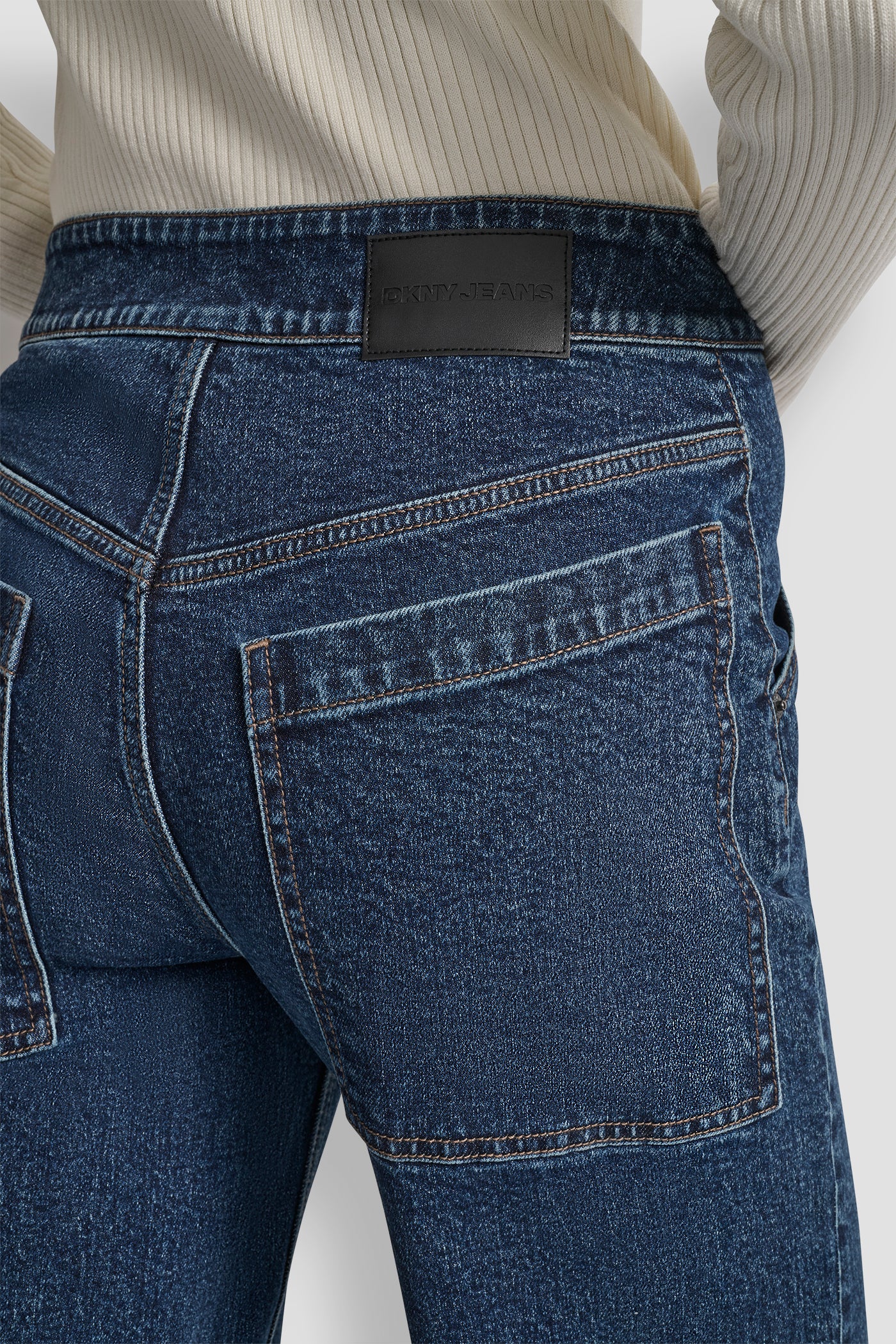 HIGH RISE SEAMED UTILITY WIDE LEG 32 INCH INSEAM VIEW 4 | Denim Destination