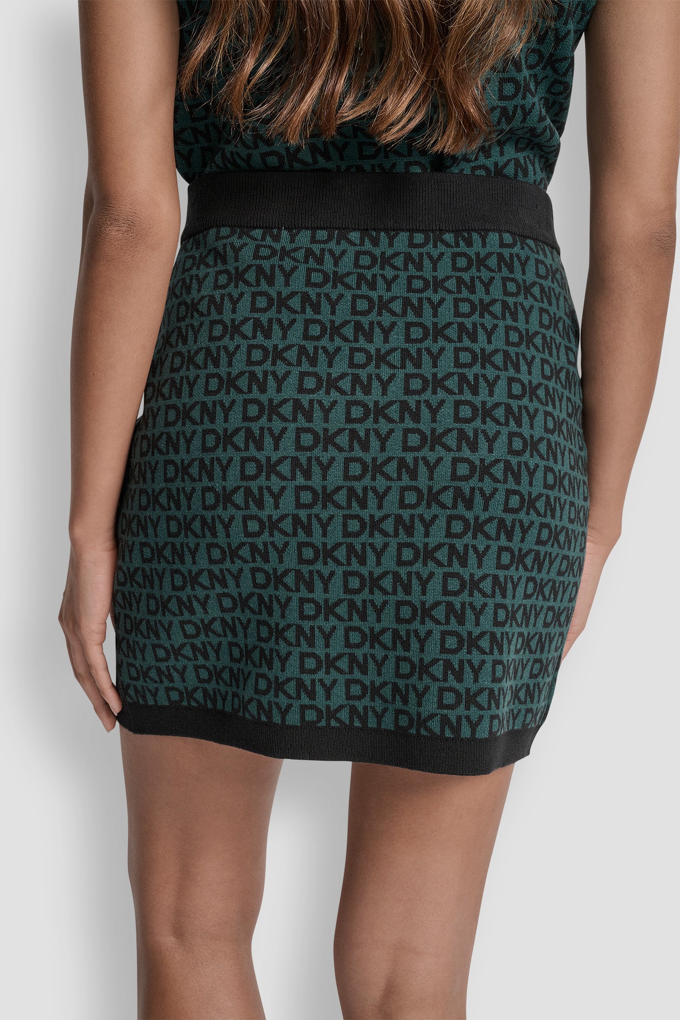 LOGO JACQUARD SHORT SKIRT VIEW 5 | DKNY JEANS