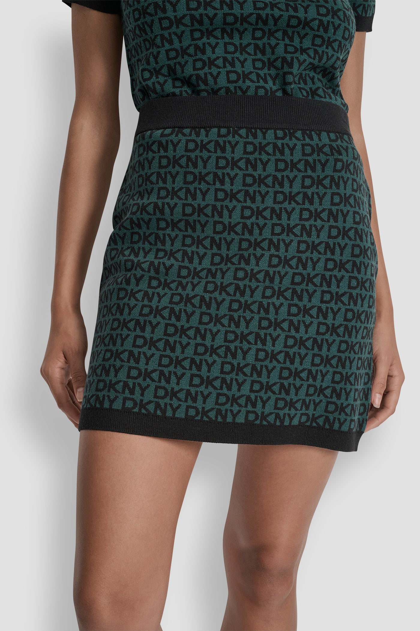 LOGO JACQUARD SHORT SKIRT VIEW 4 | DKNY JEANS