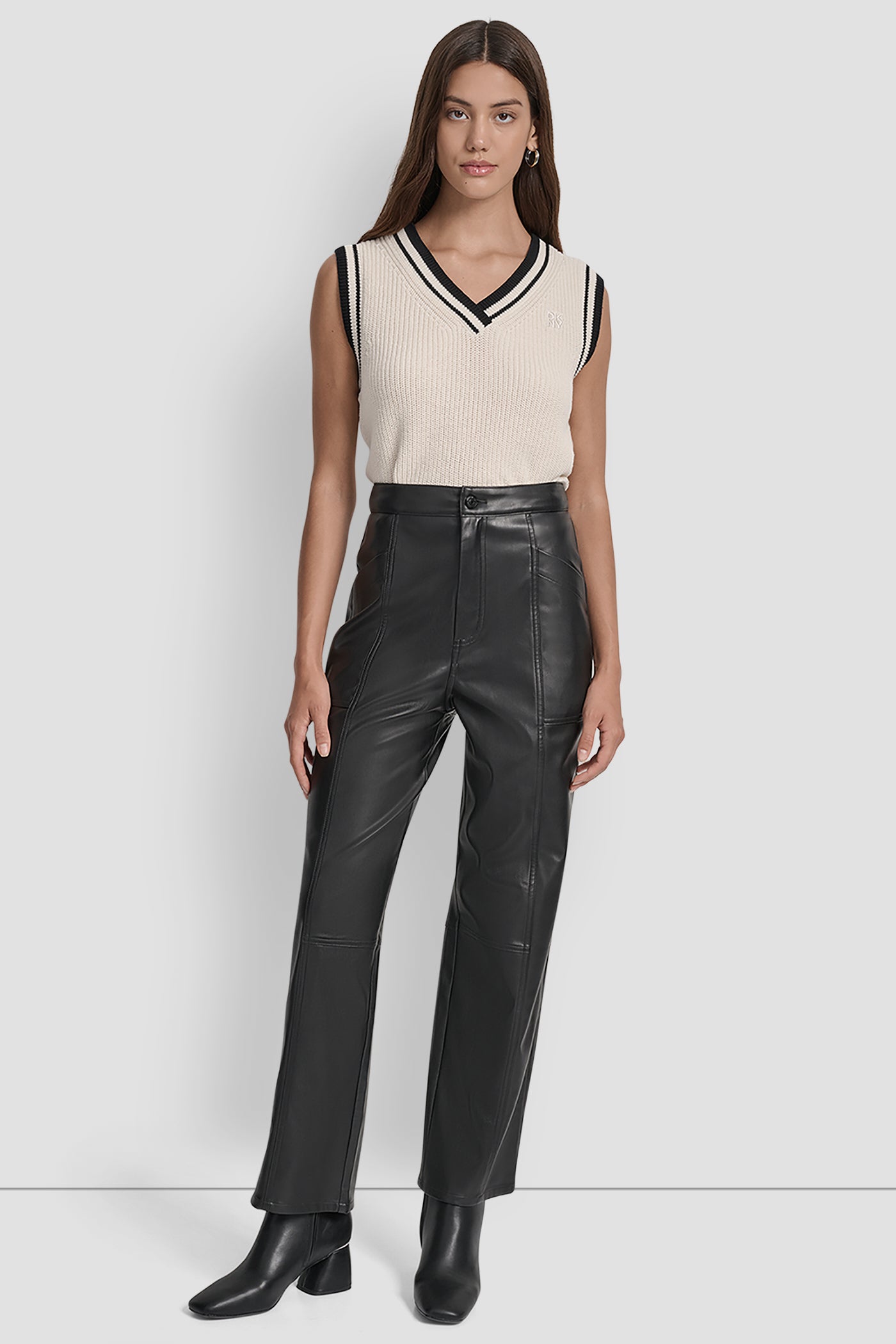 HIGH RISE STRAIGHT LEG SEAMED PANT VIEW 6 | New Arrivals