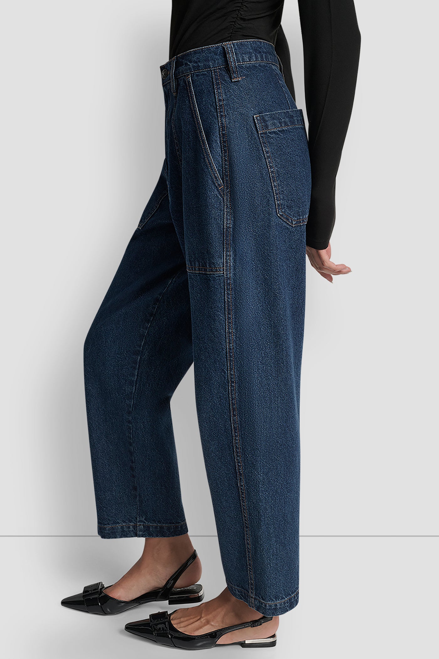 HIGH RISE UTILITY BARREL LEG  27 INCH INSEAM VIEW 3