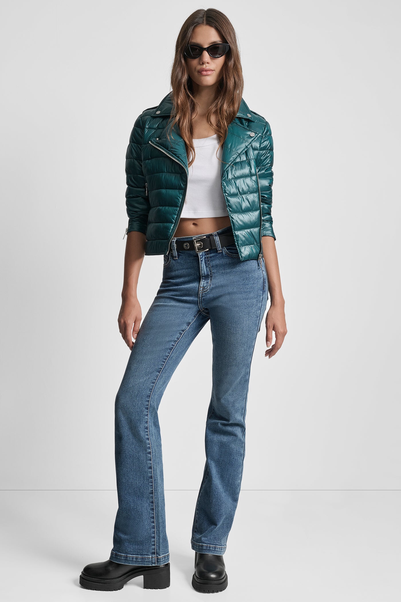 MOTO STYLE LIGHT WEIGHT PUFFER JACKET VIEW 8 | New Arrivals