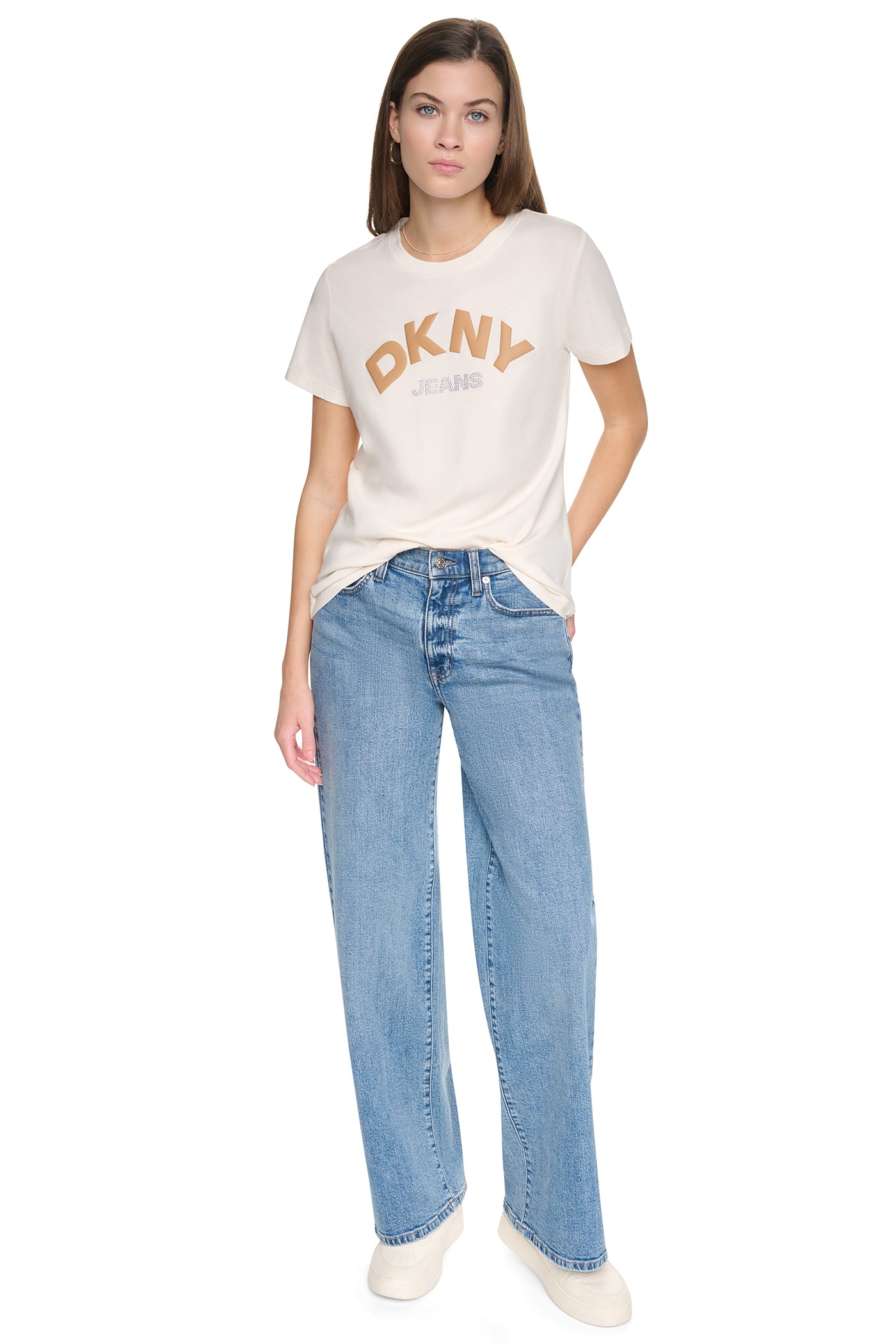 ARCHED RHINESTONE LOGO TEE VIEW 5