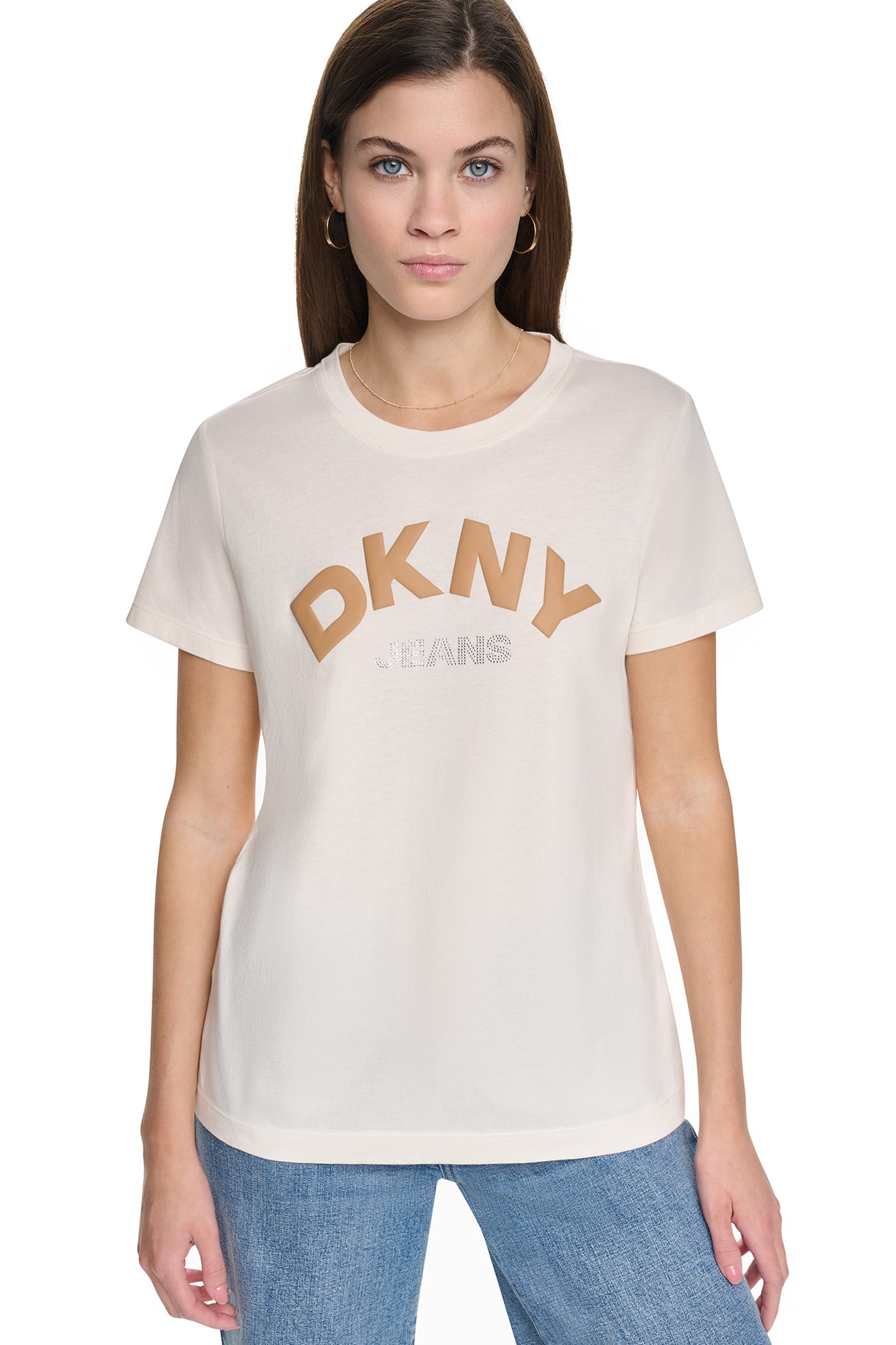 ARCHED RHINESTONE LOGO TEE VIEW 6