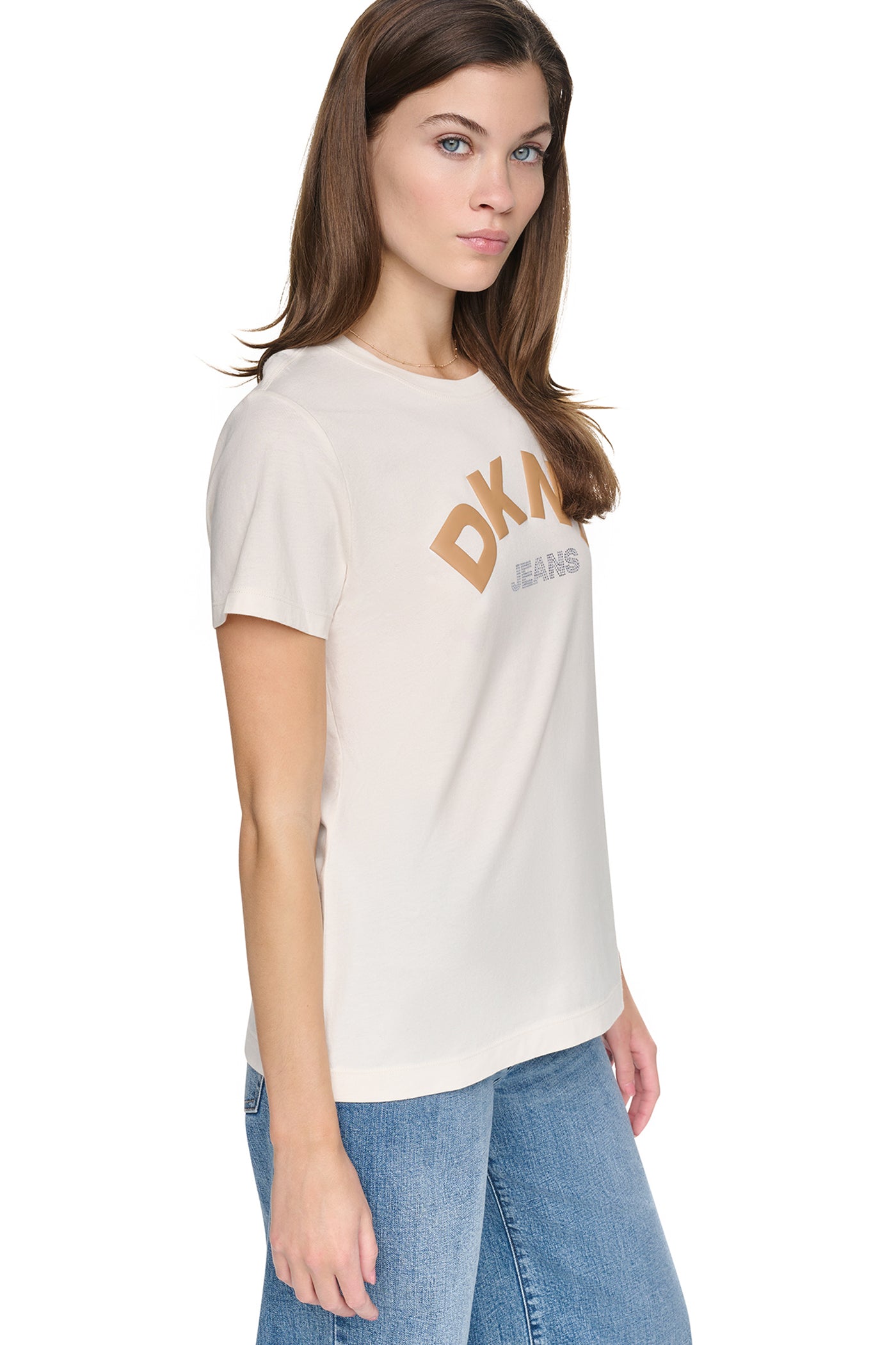 ARCHED RHINESTONE LOGO TEE VIEW 4