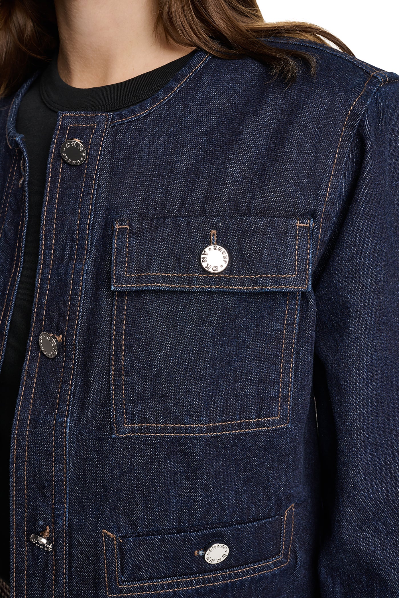 MIXED MEDIA DENIM JACKET VIEW 5 | Denim Destination