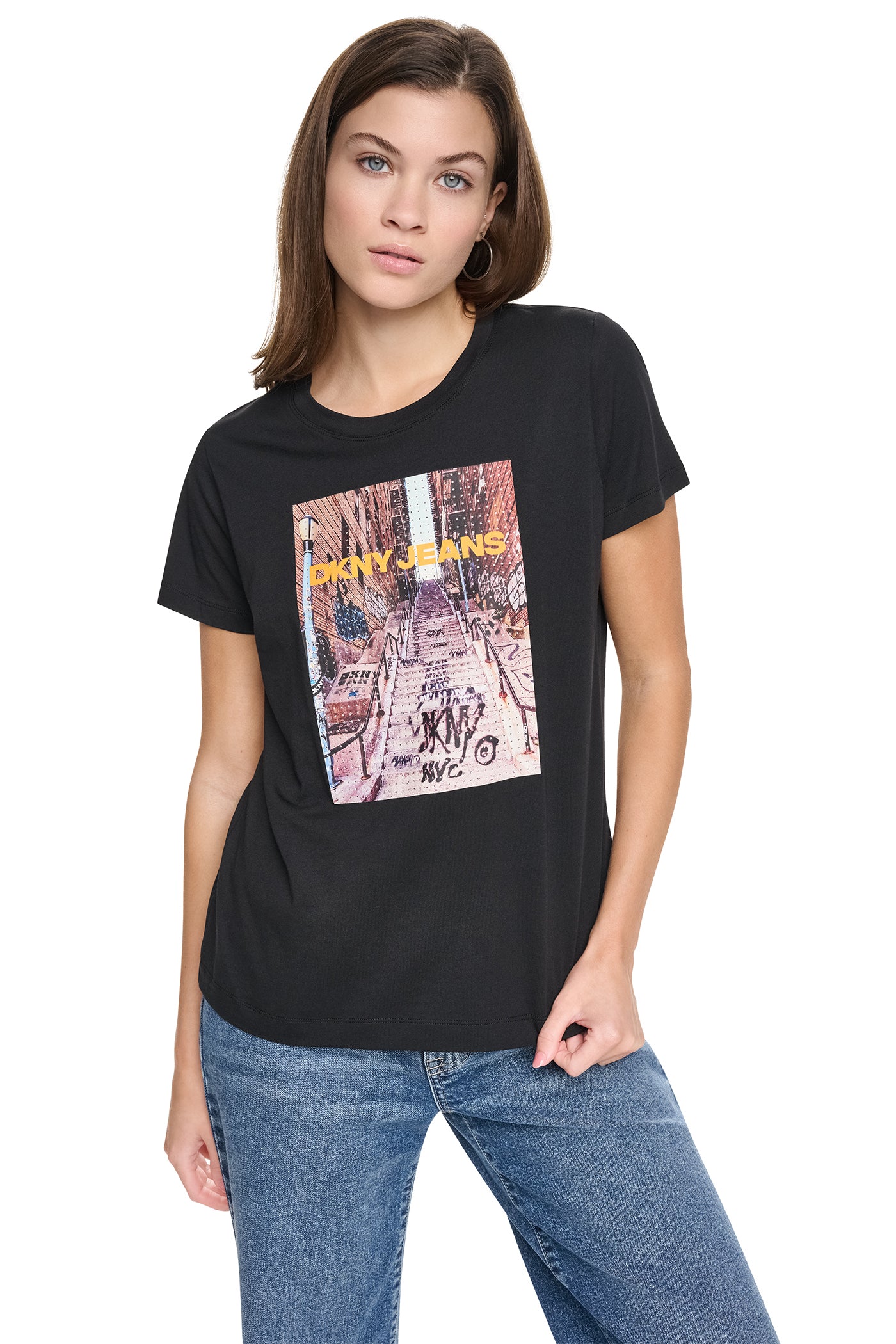 RHINESTONE BRONX PHOTO LOGO TEE VIEW 5