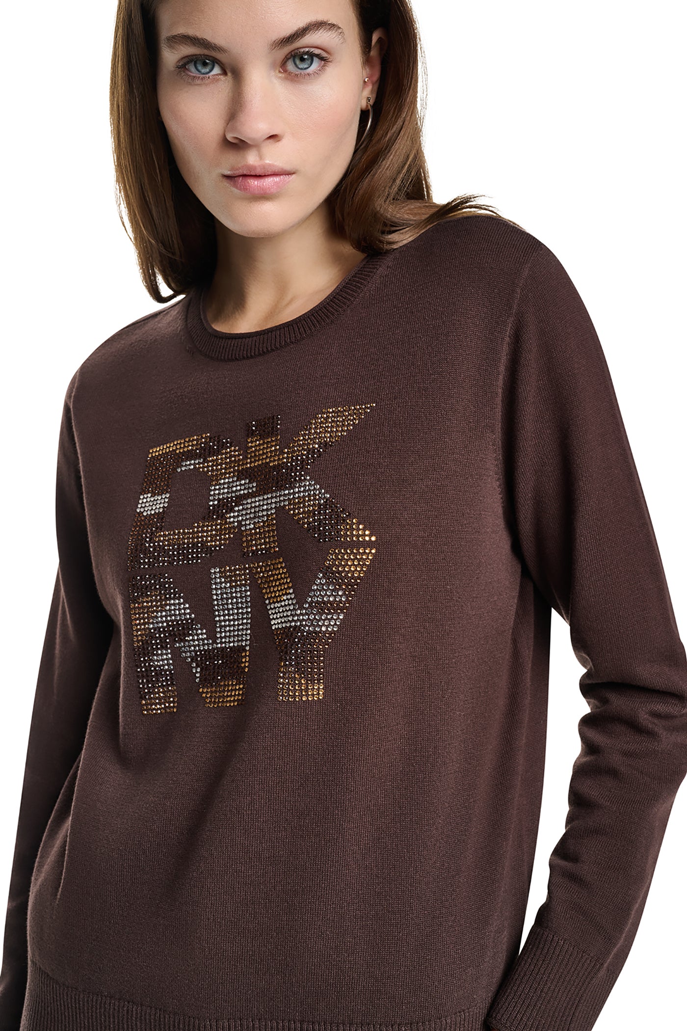 CAMO RHINESTONE LOGO SWEATER VIEW 5