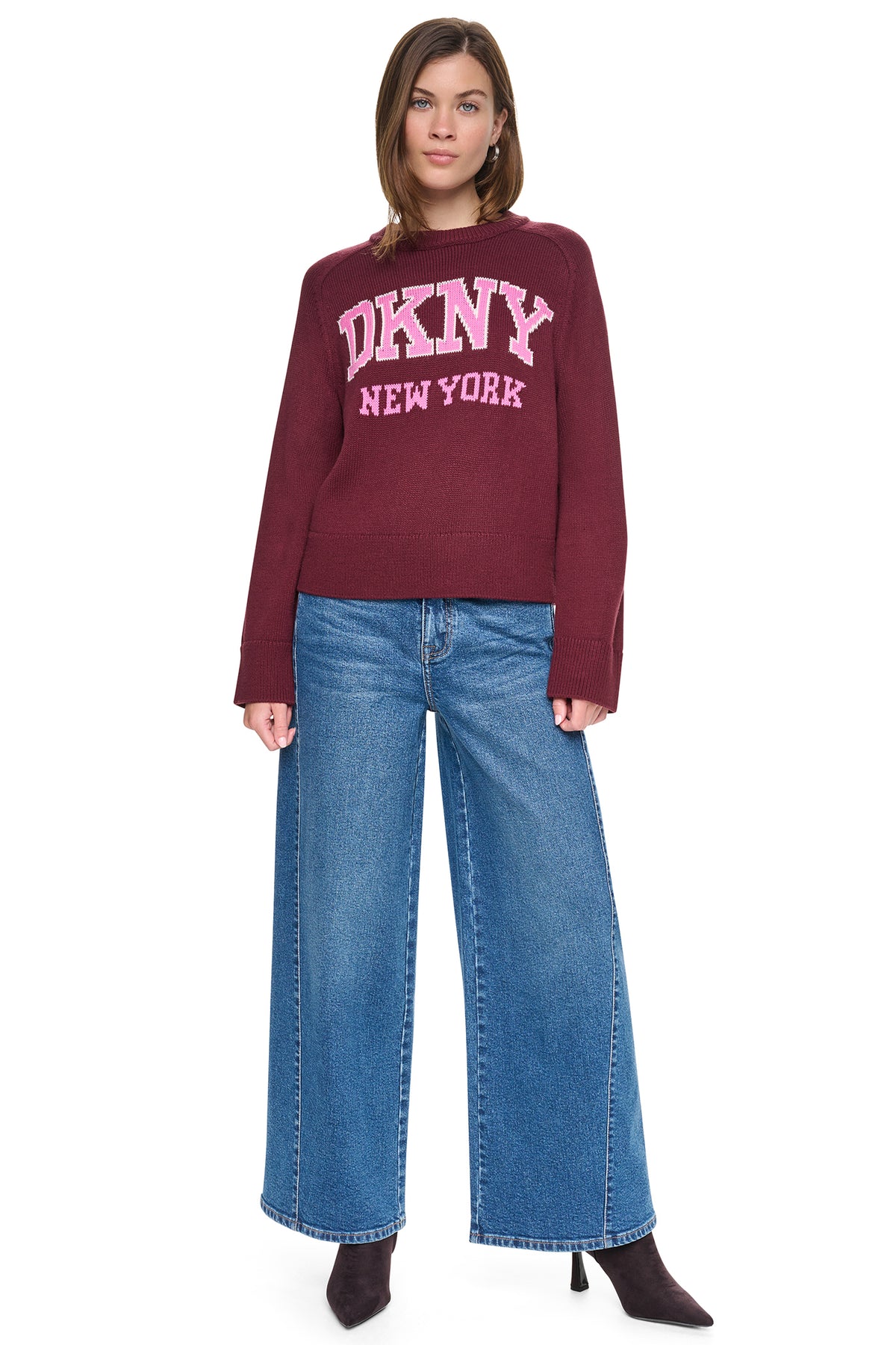 BELL SLEEVE RAGLAN LOGO SWEATER VIEW 2