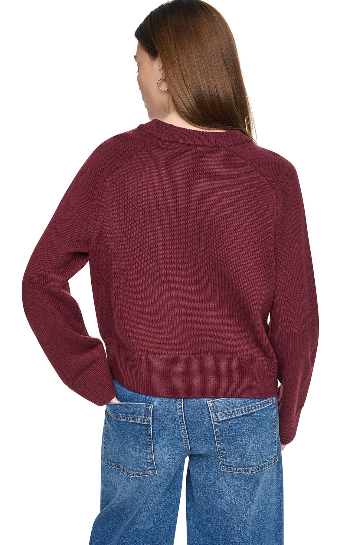 BELL SLEEVE RAGLAN LOGO SWEATER VIEW 2