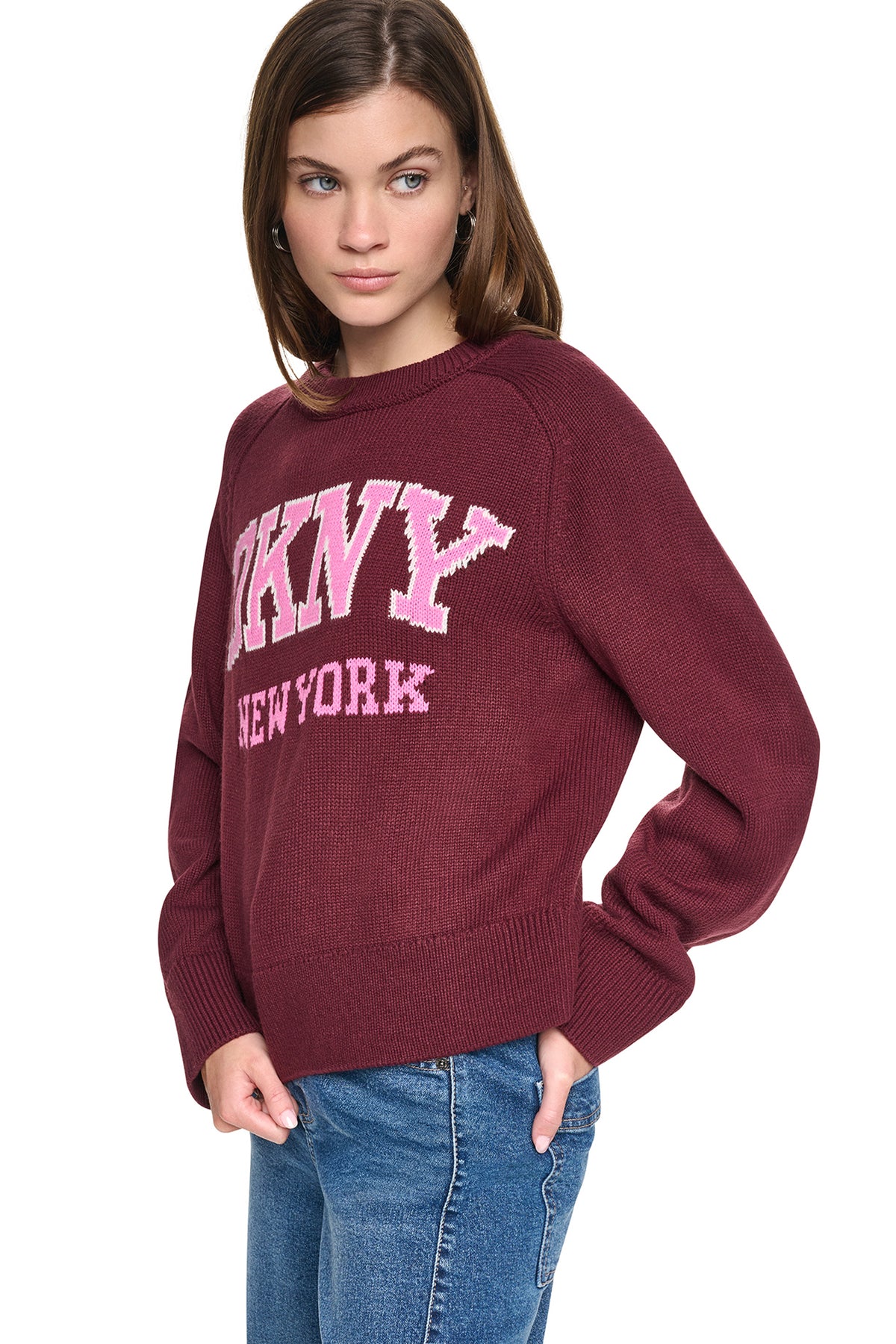 BELL SLEEVE RAGLAN LOGO SWEATER VIEW 2