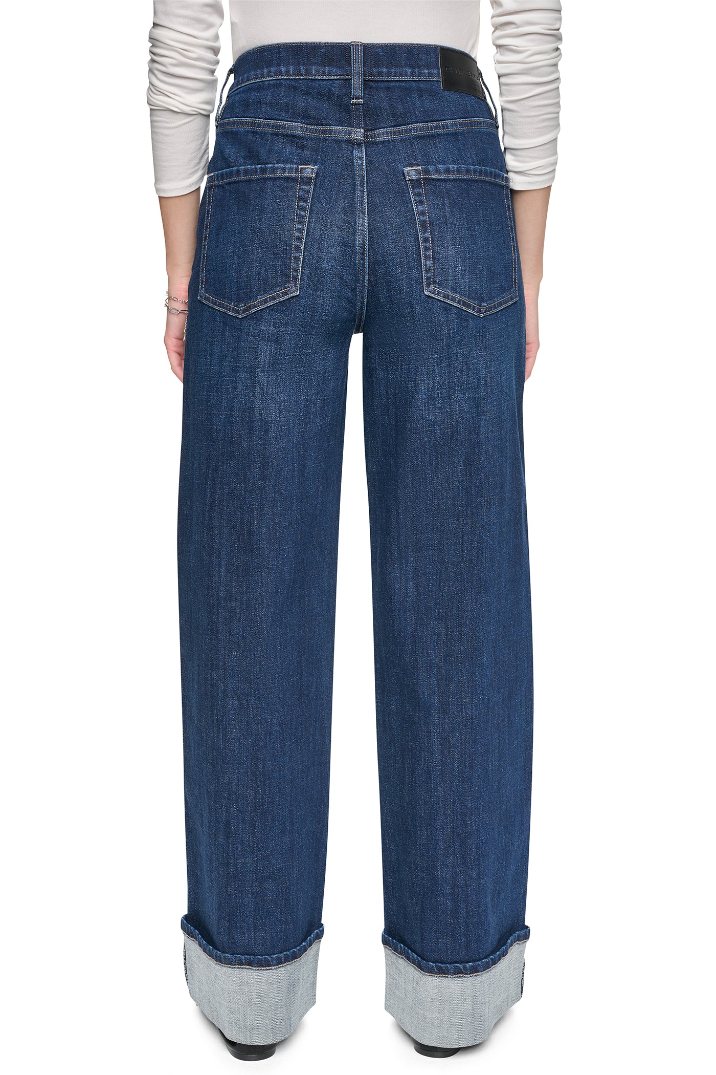HIGH-RISE CUFFED WIDE LEG VIEW 2