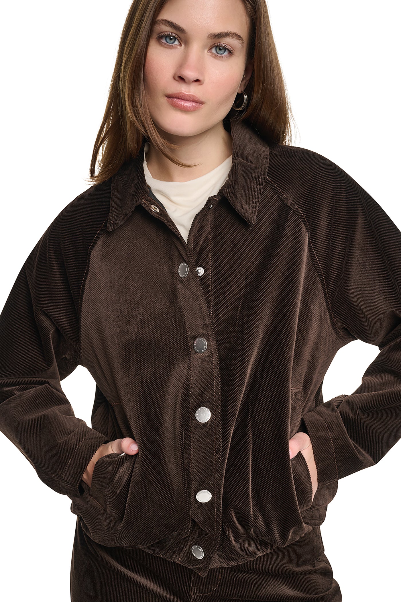 RAGLAN SLEEVE BUBBLE JACKET VIEW 1