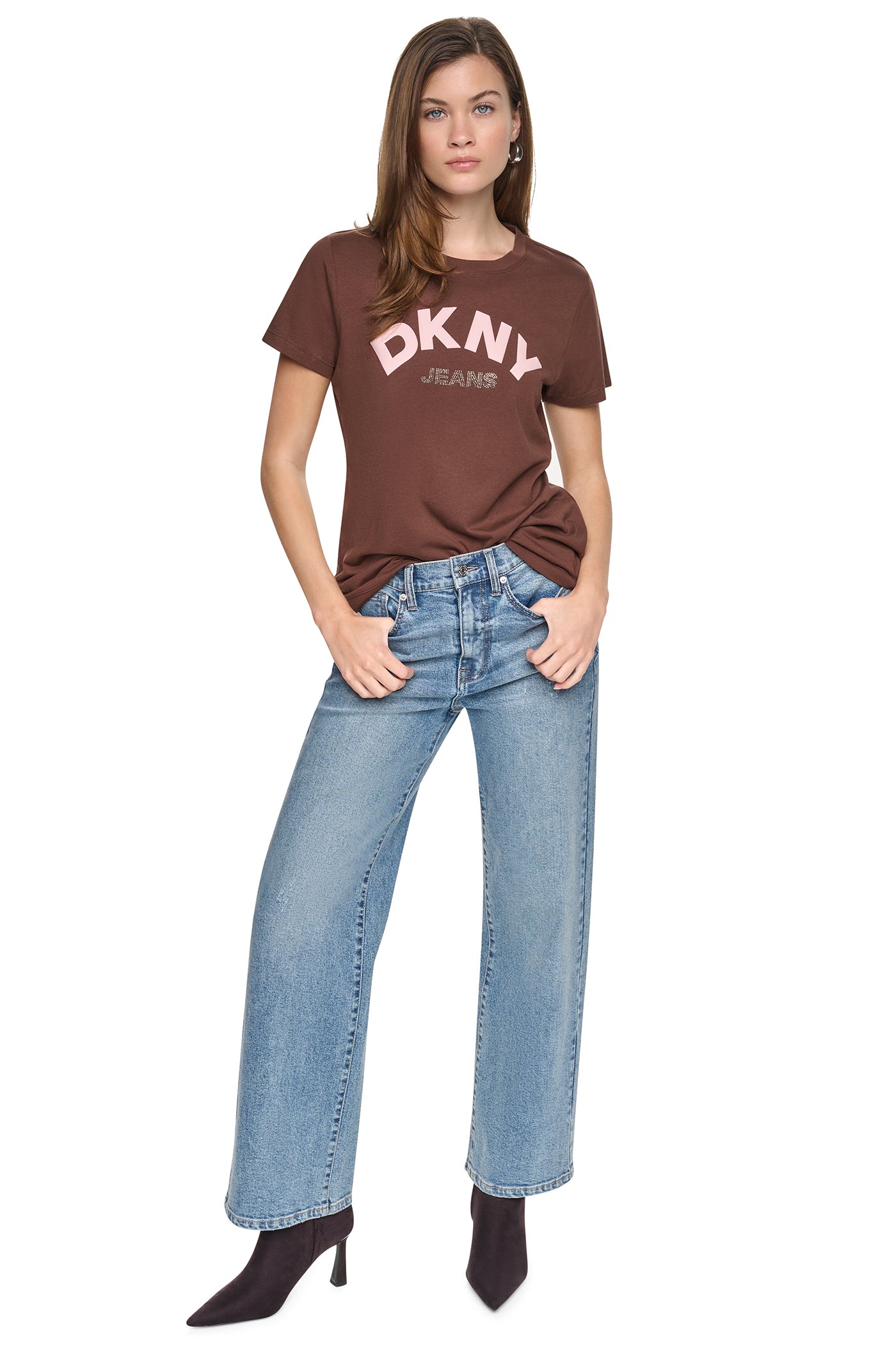 ARCHED RHINESTONE LOGO TEE VIEW 6