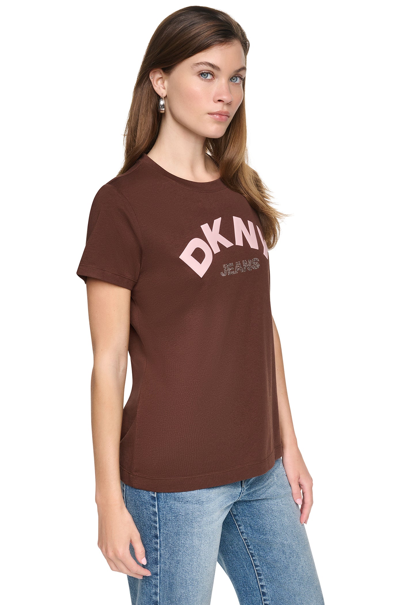 ARCHED RHINESTONE LOGO TEE VIEW 4