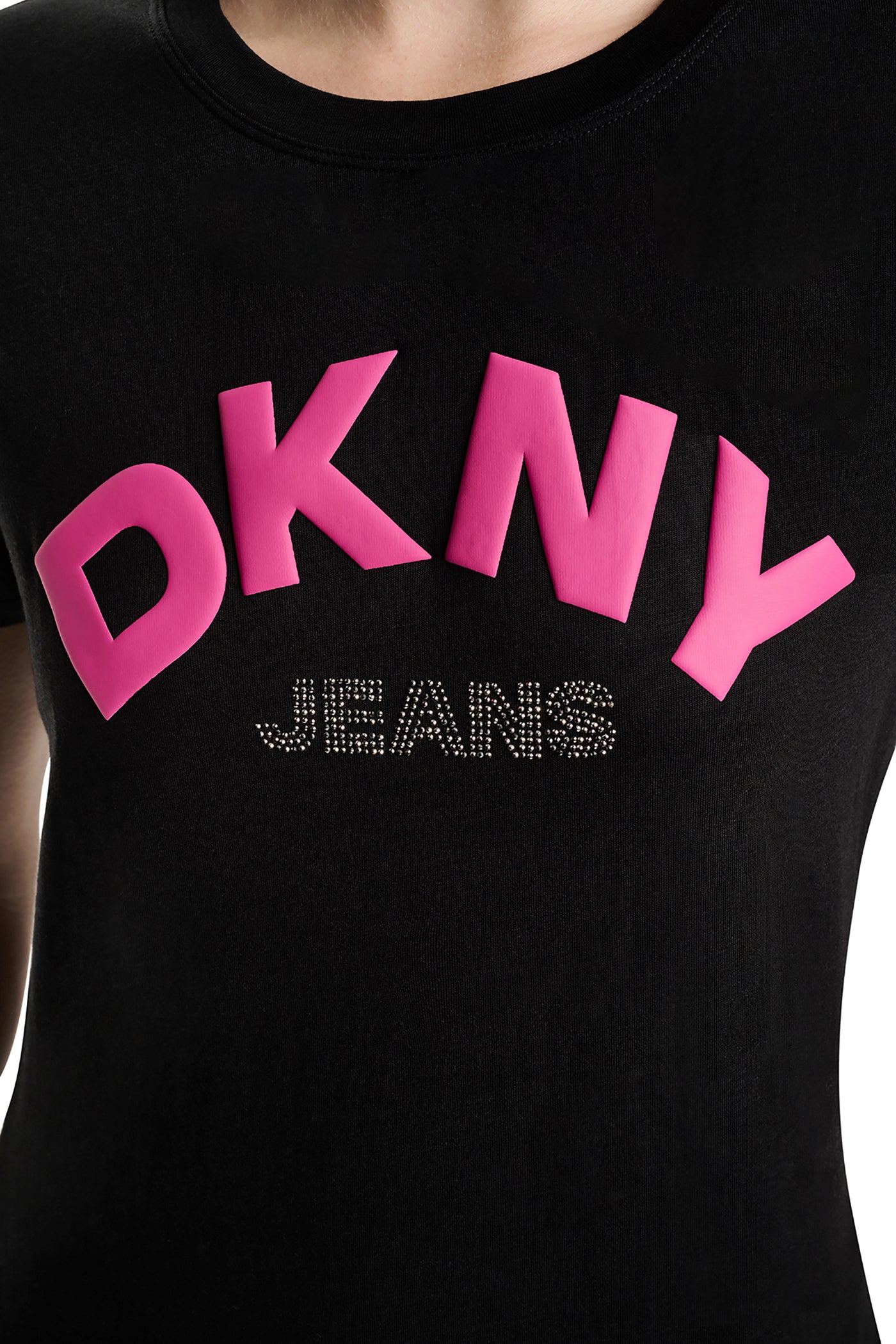 ARCHED RHINESTONE LOGO TEE VIEW 2