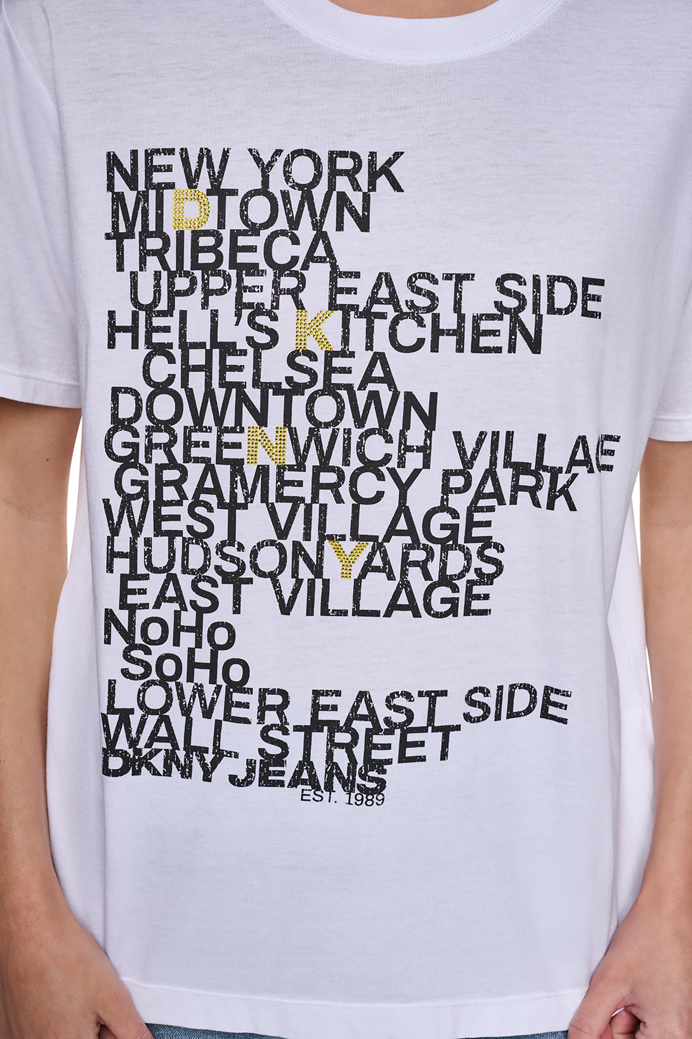 RHINESTONE NEIGHBORHOOD TEE VIEW 5 | New clothing