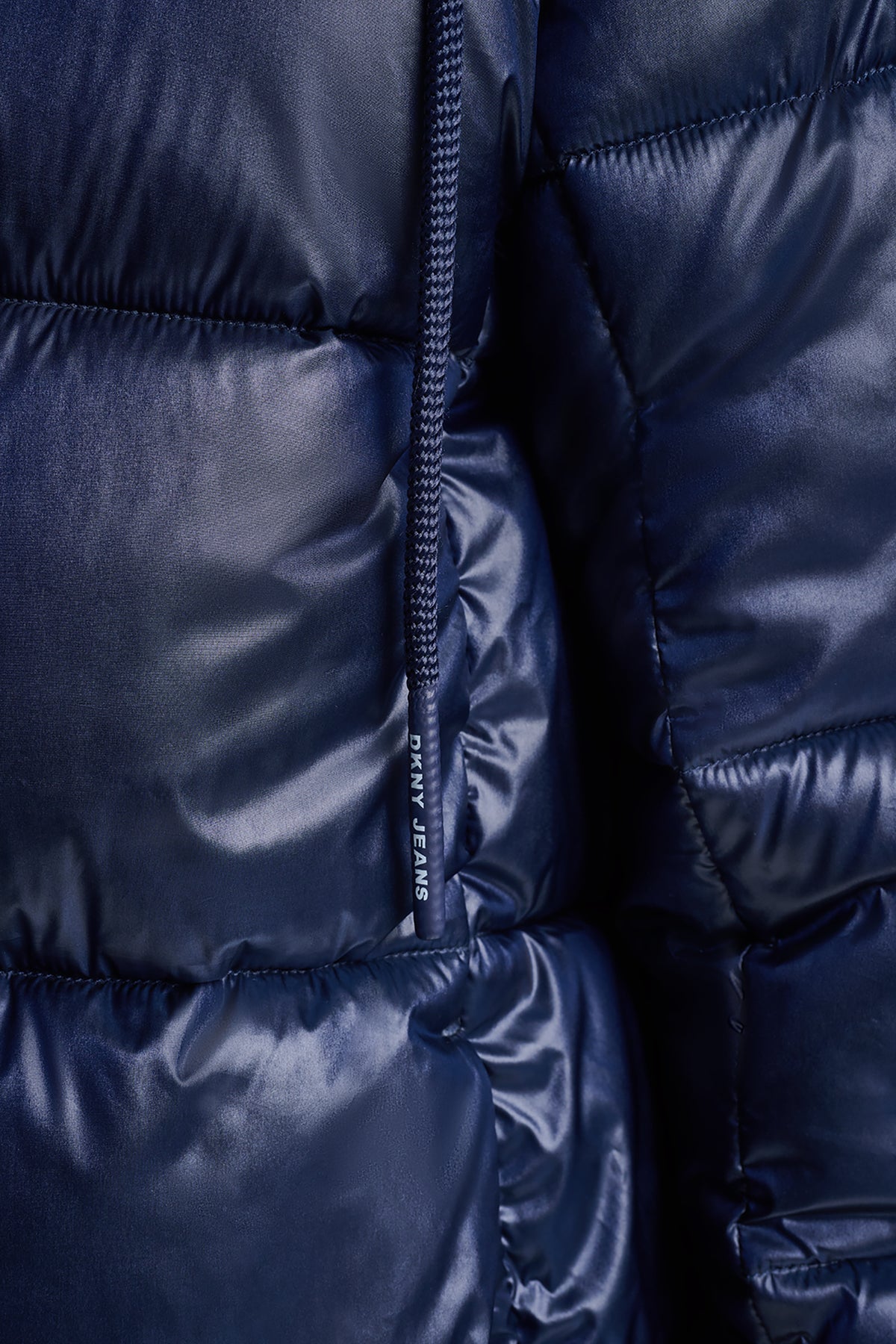 QUILTED PUFFER WITH DRAMA COLLAR VIEW 2