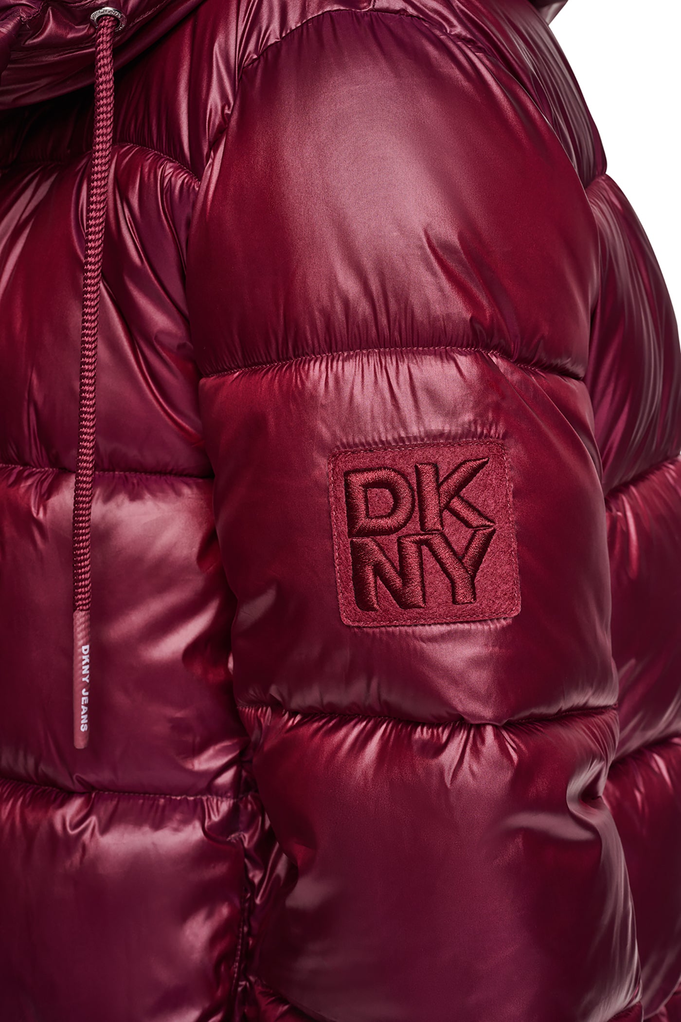 QUILTED PUFFER WITH DRAMA COLLAR VIEW 6