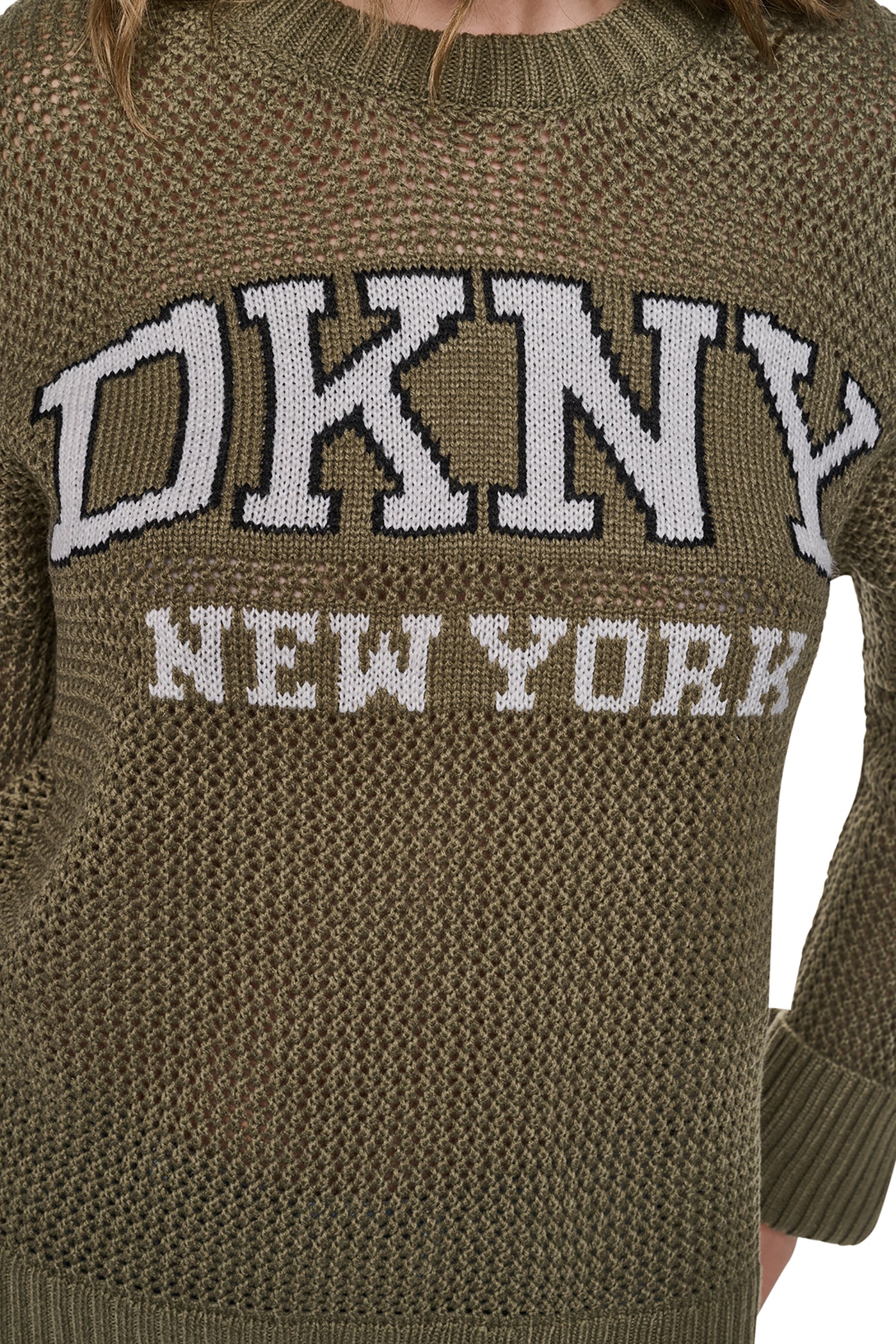 OPEN STITCH VARSITY LOGO SWEATER VIEW 7