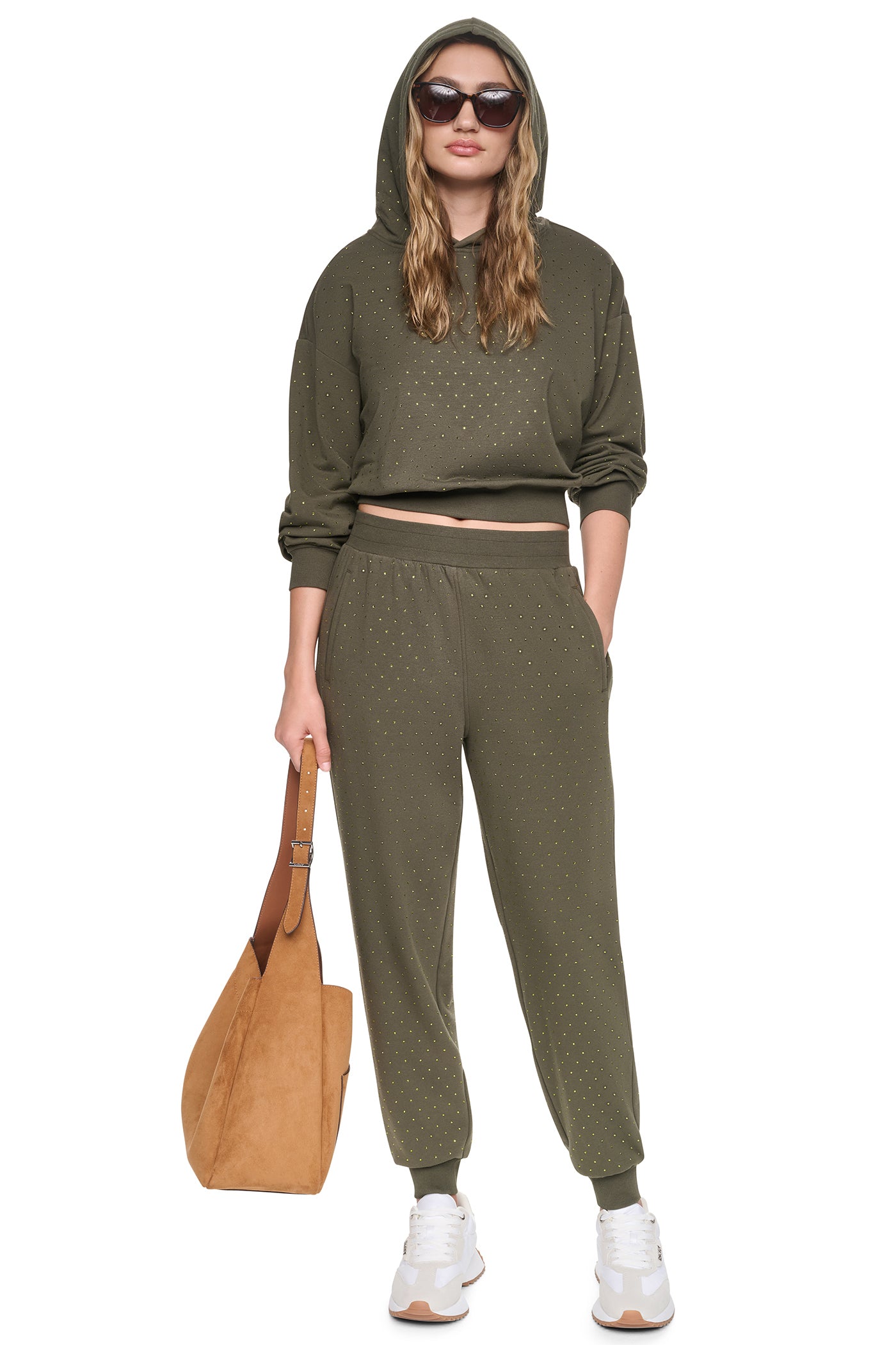 HIGH-RISE RHINESTONE JOGGER PANT VIEW 6
