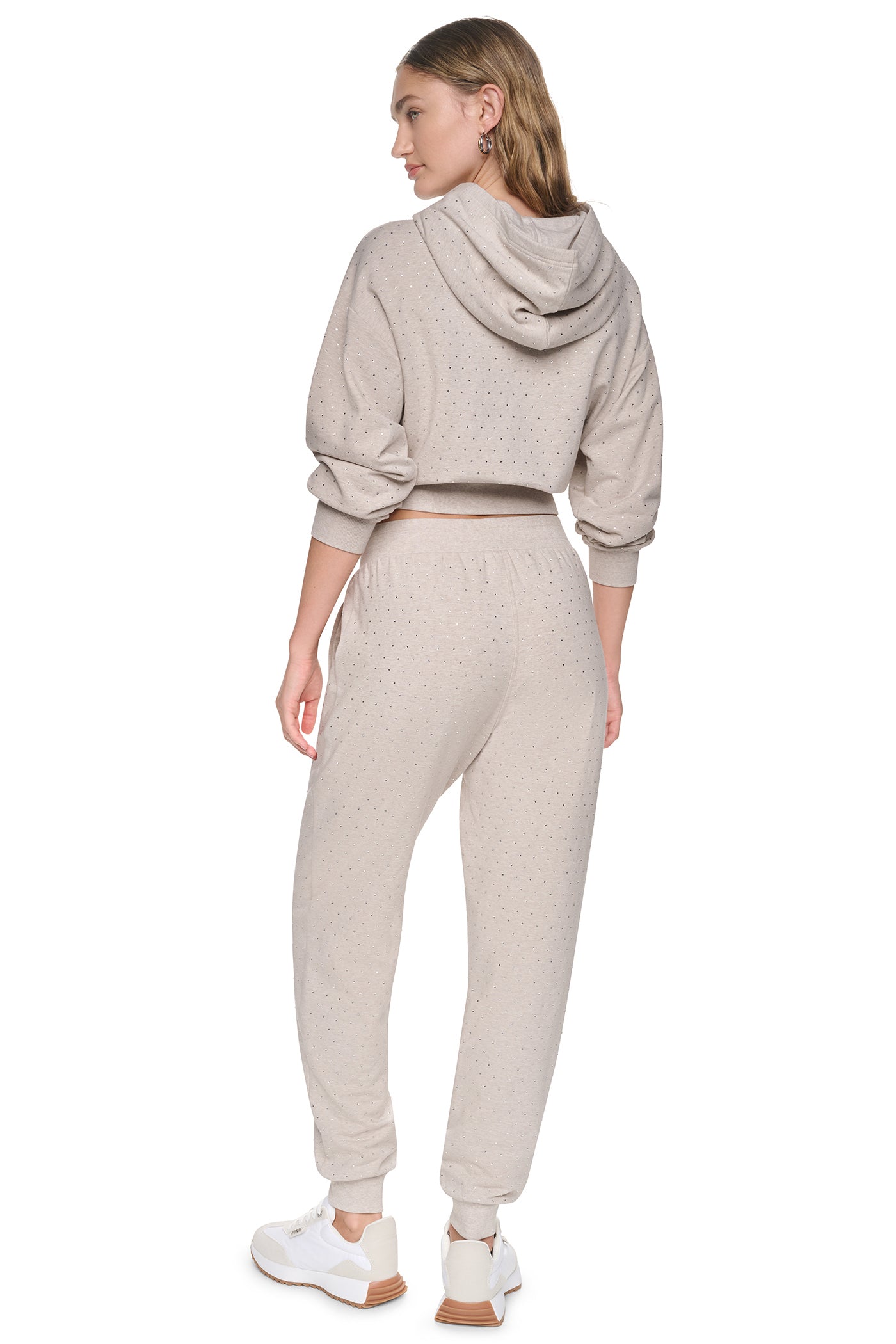 HIGH-RISE RHINESTONE JOGGER PANT VIEW 6