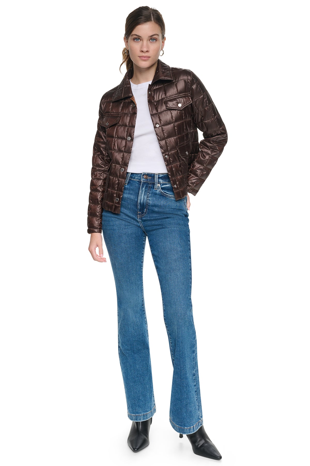 BOX QUILT PUFFER JACKET VIEW 2