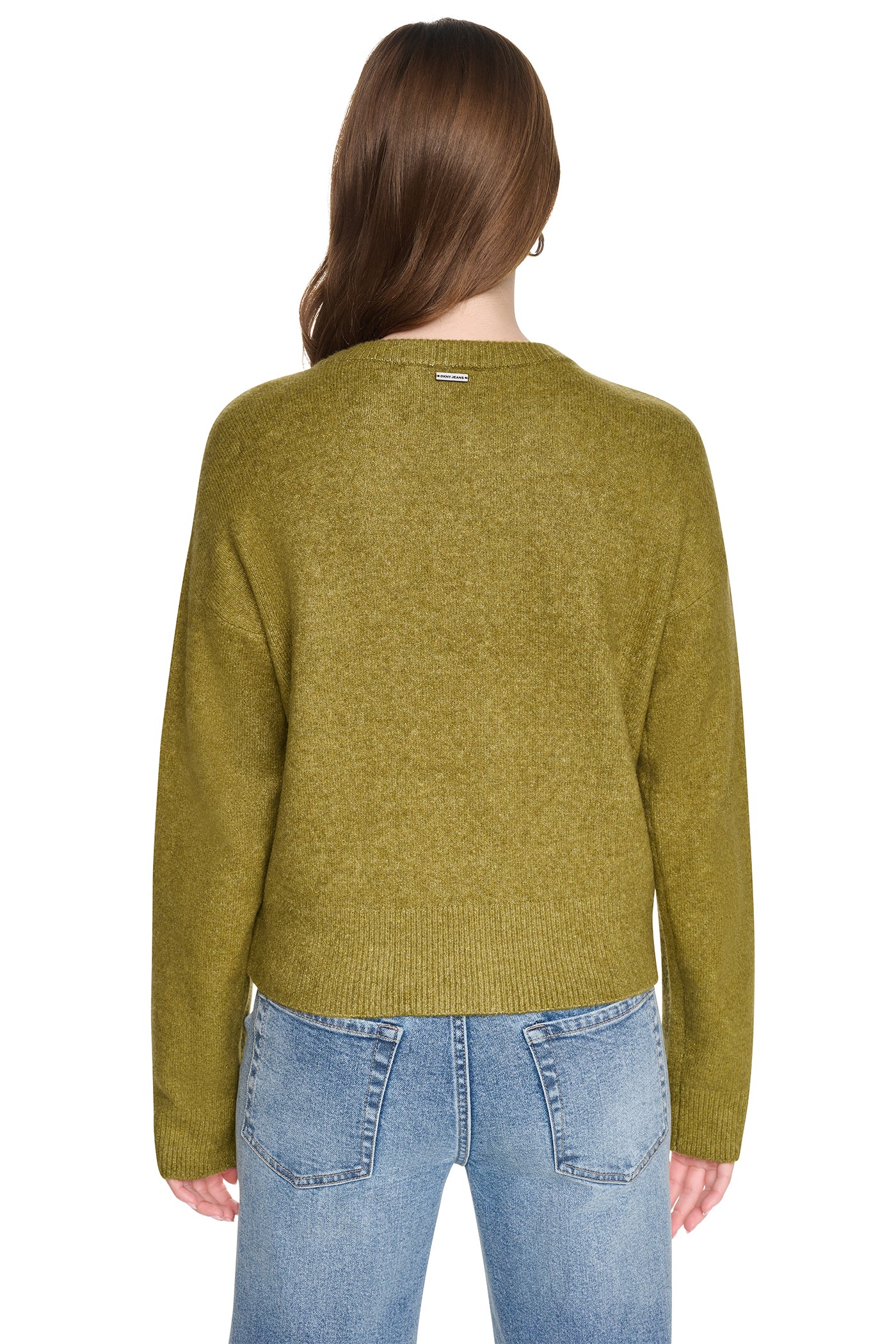 ASYMMETRIC BUTTON HEM CARDIGAN VIEW 3