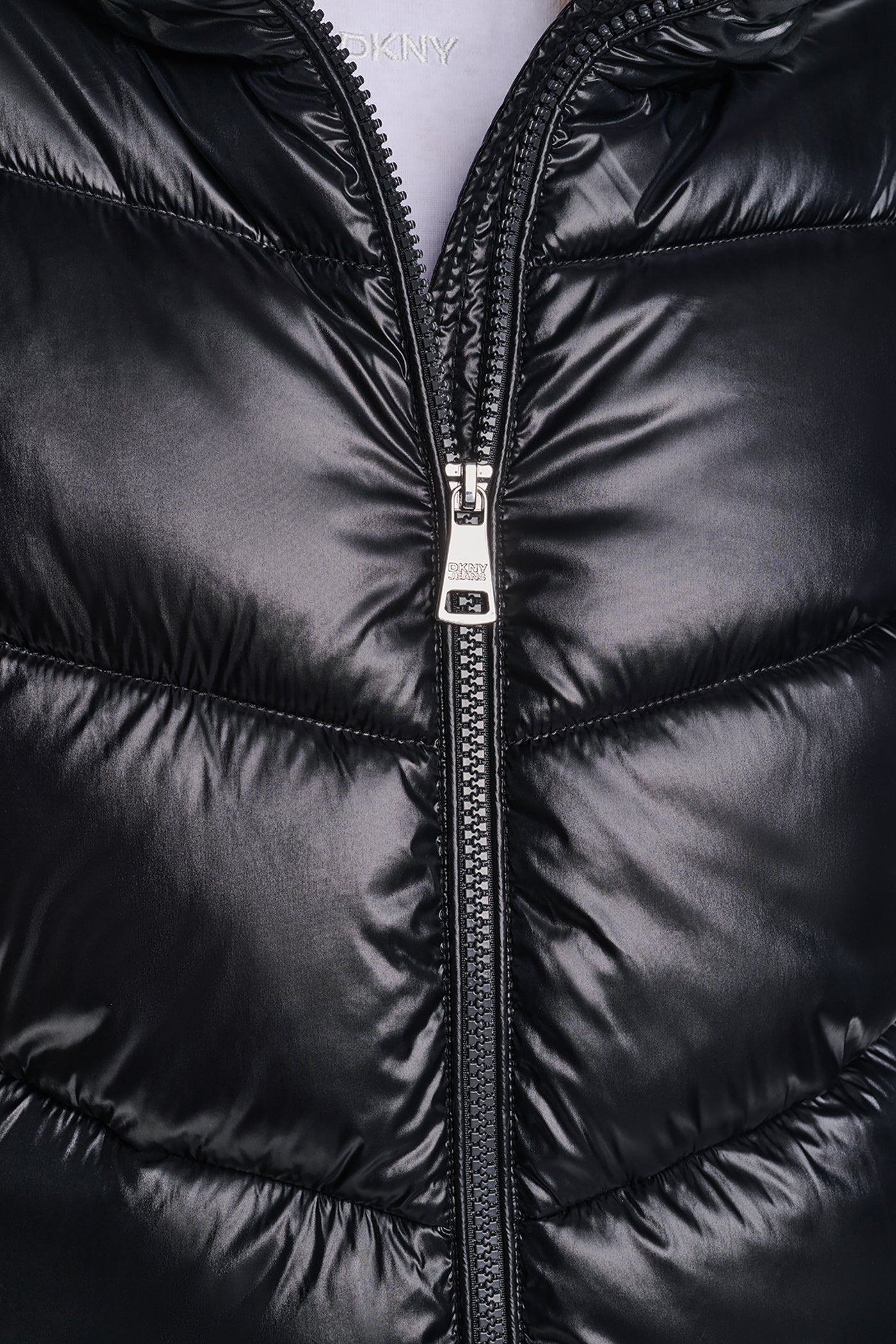 QUILTED PUFFER WITH DRAMA COLLAR VIEW 8