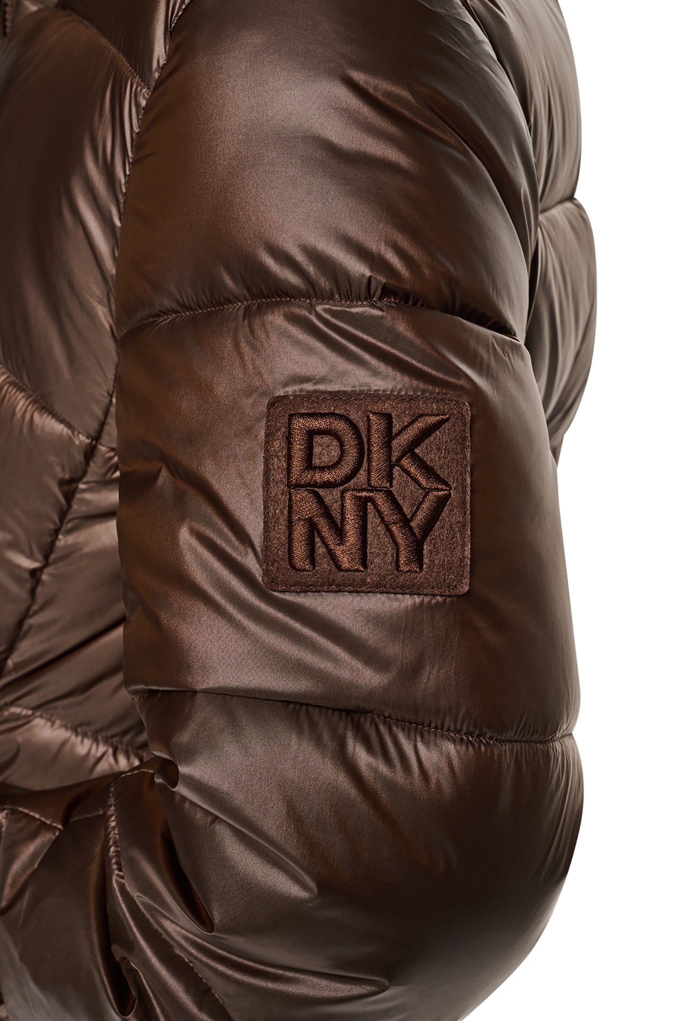 QUILTED PUFFER WITH DRAMA COLLAR VIEW 8