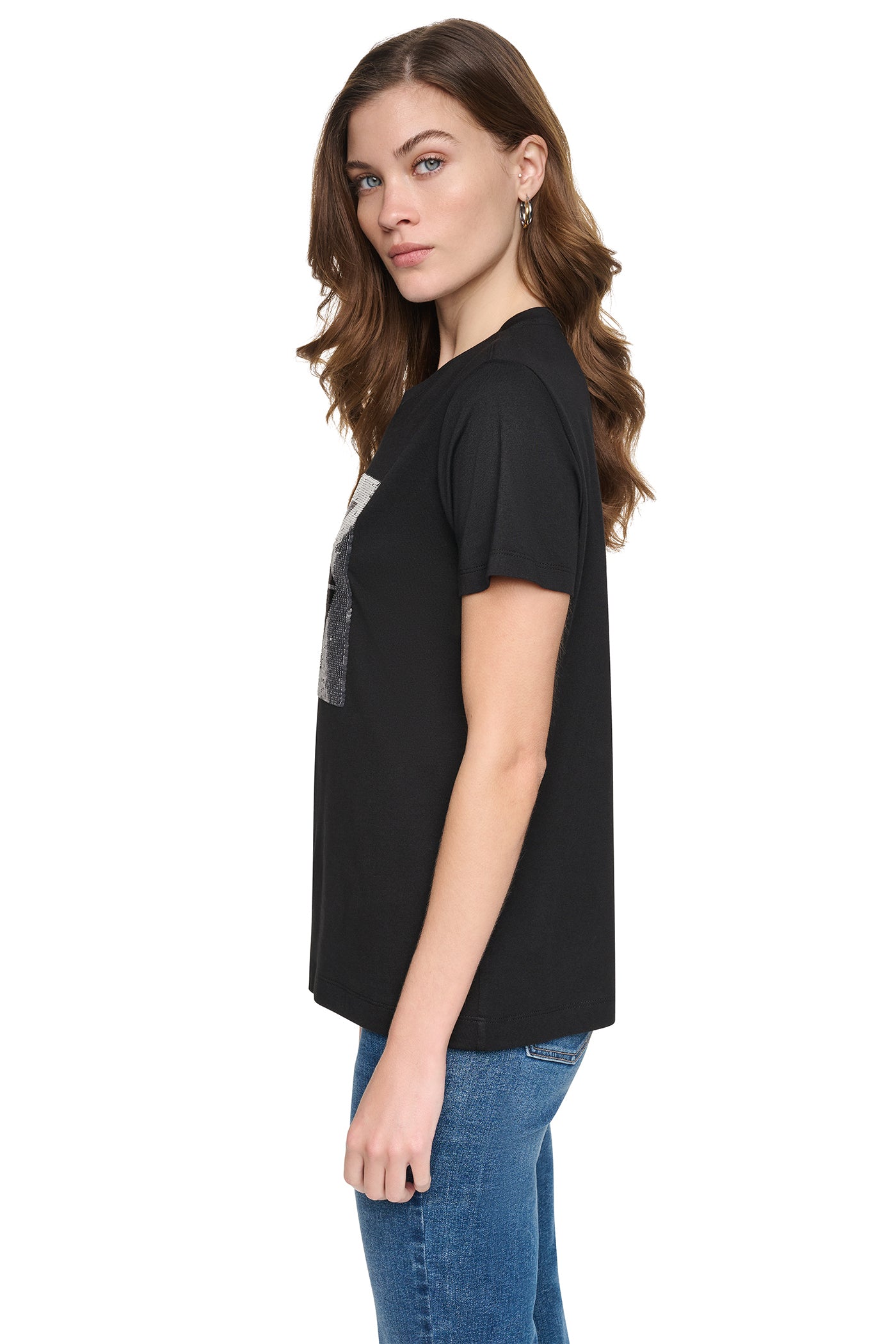 SEQUIN LOGO TEE VIEW 4