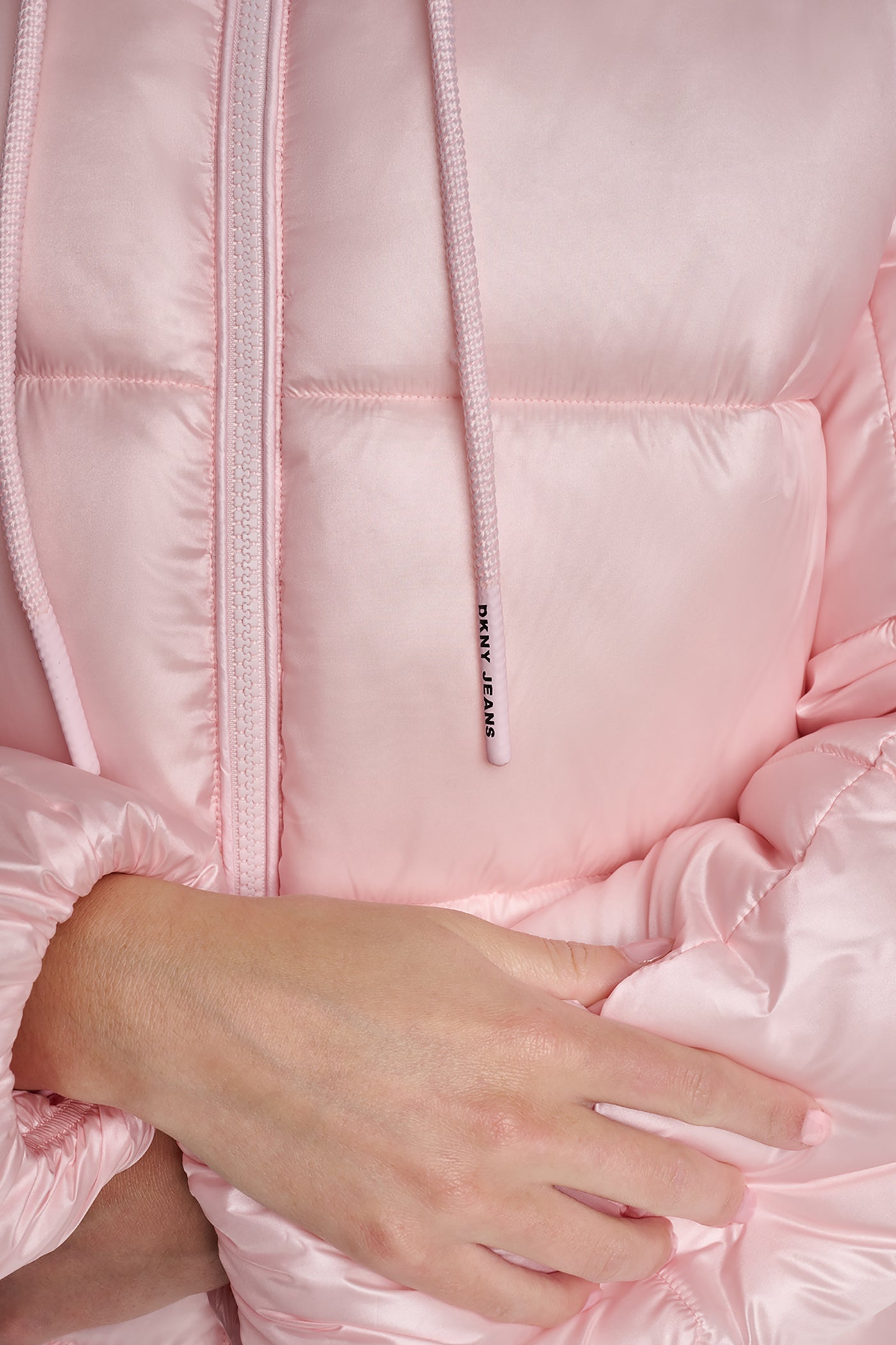 QUILTED PUFFER WITH DRAMA COLLAR VIEW 8