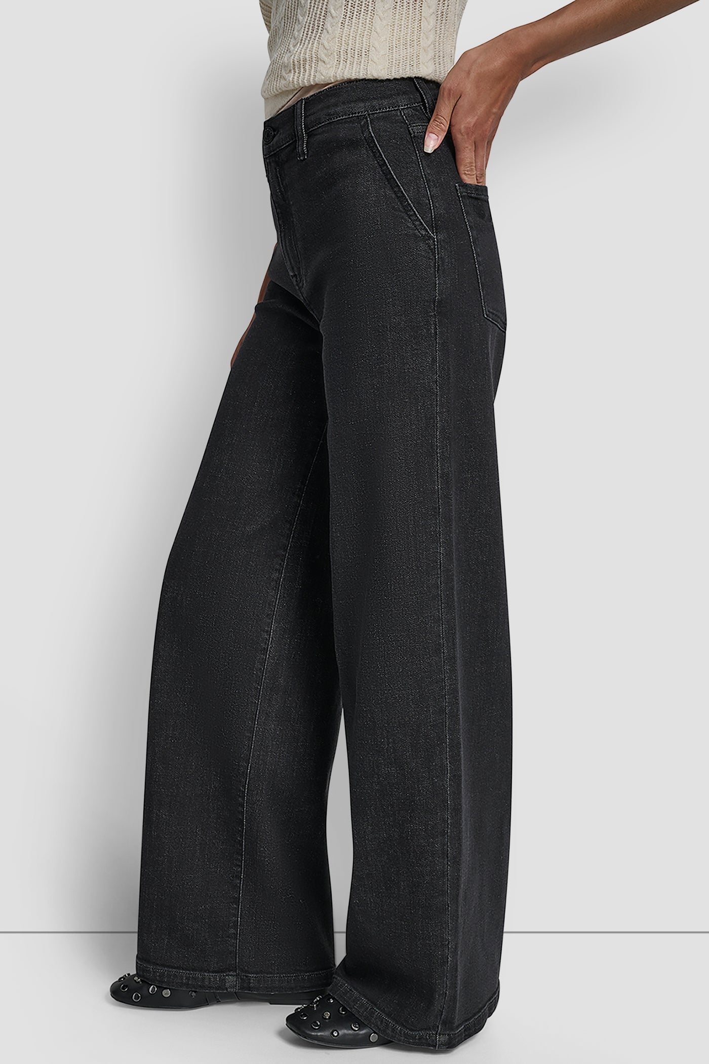 HIGH RISE TAILORED TROUSER 31 INCH INSEAM VIEW 3 | New Arrivals