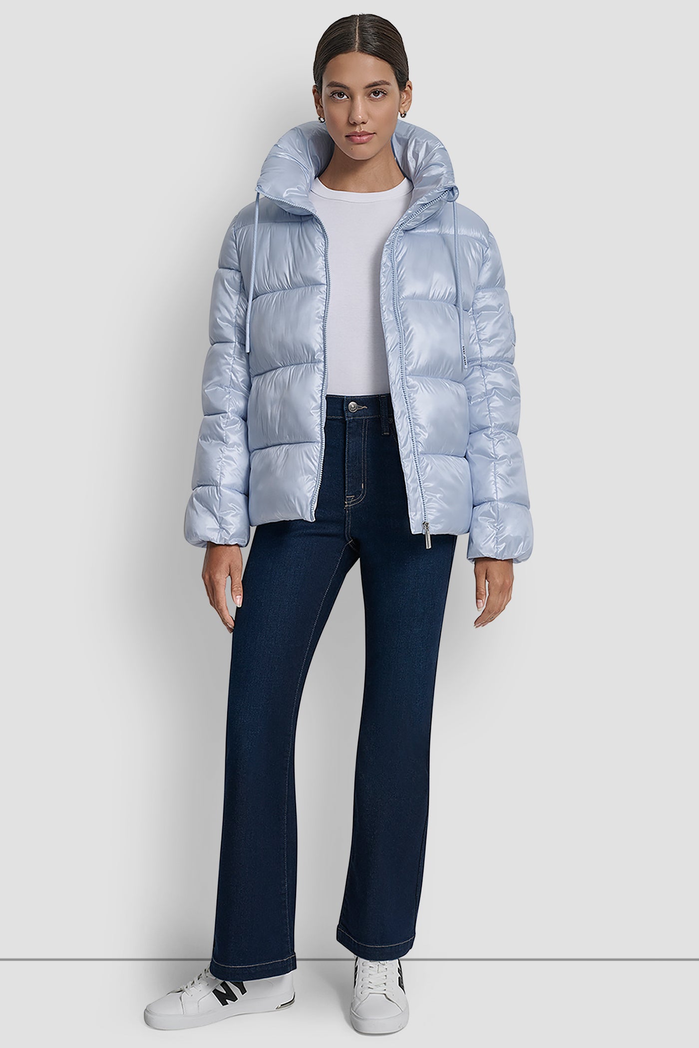 FUNNEL-NECK LIGHTWEIGHT PUFFER JACKET VIEW 9 | DKNY Promo