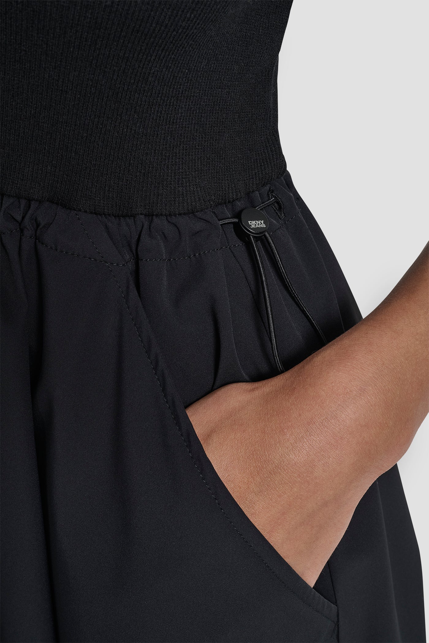 RIB TANK DRESS WITH POPLIN SKIRT VIEW 8 | Dresses & Jumpsuits
