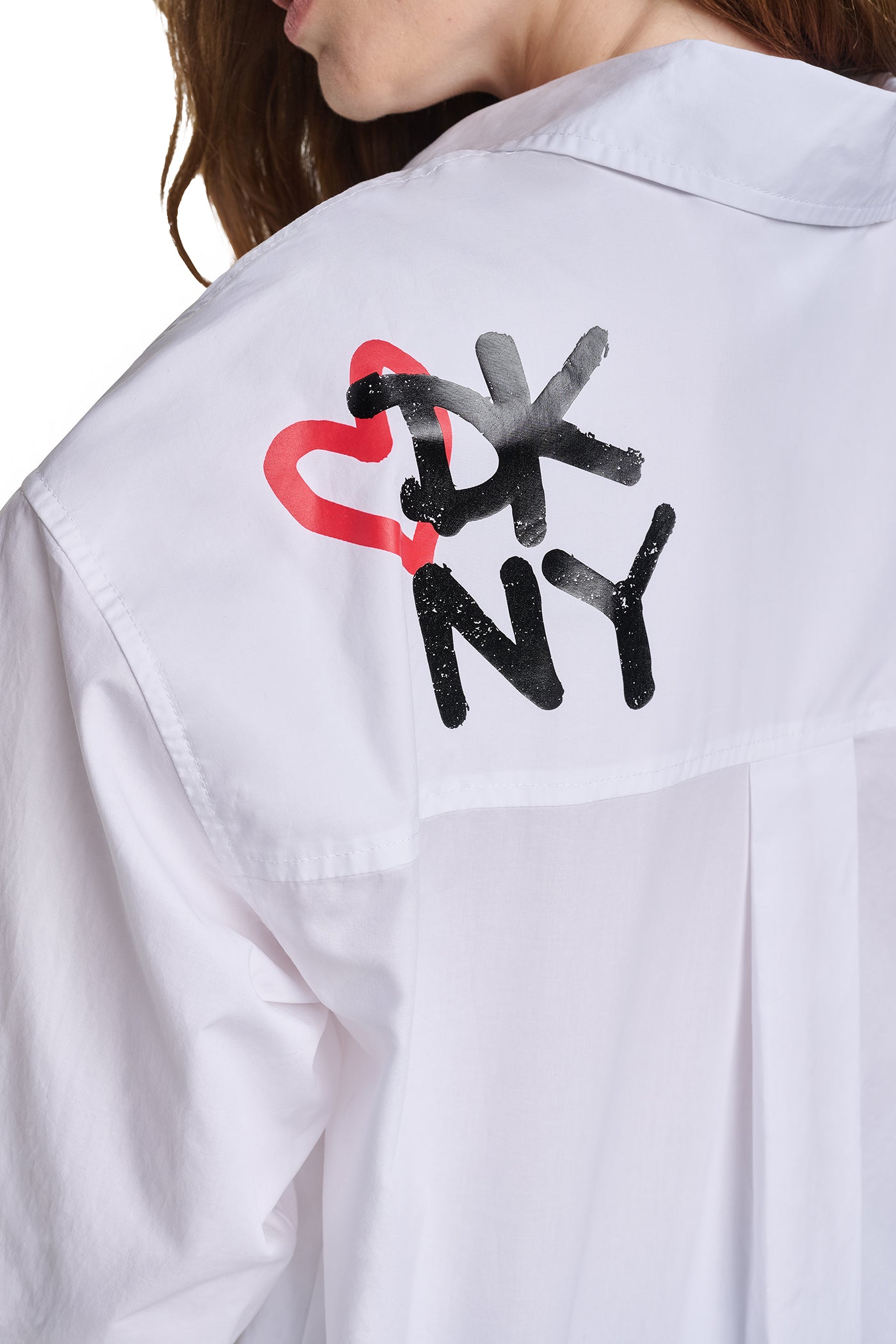 GRAFFITI LOGO POPLIN SHIRT VIEW 2