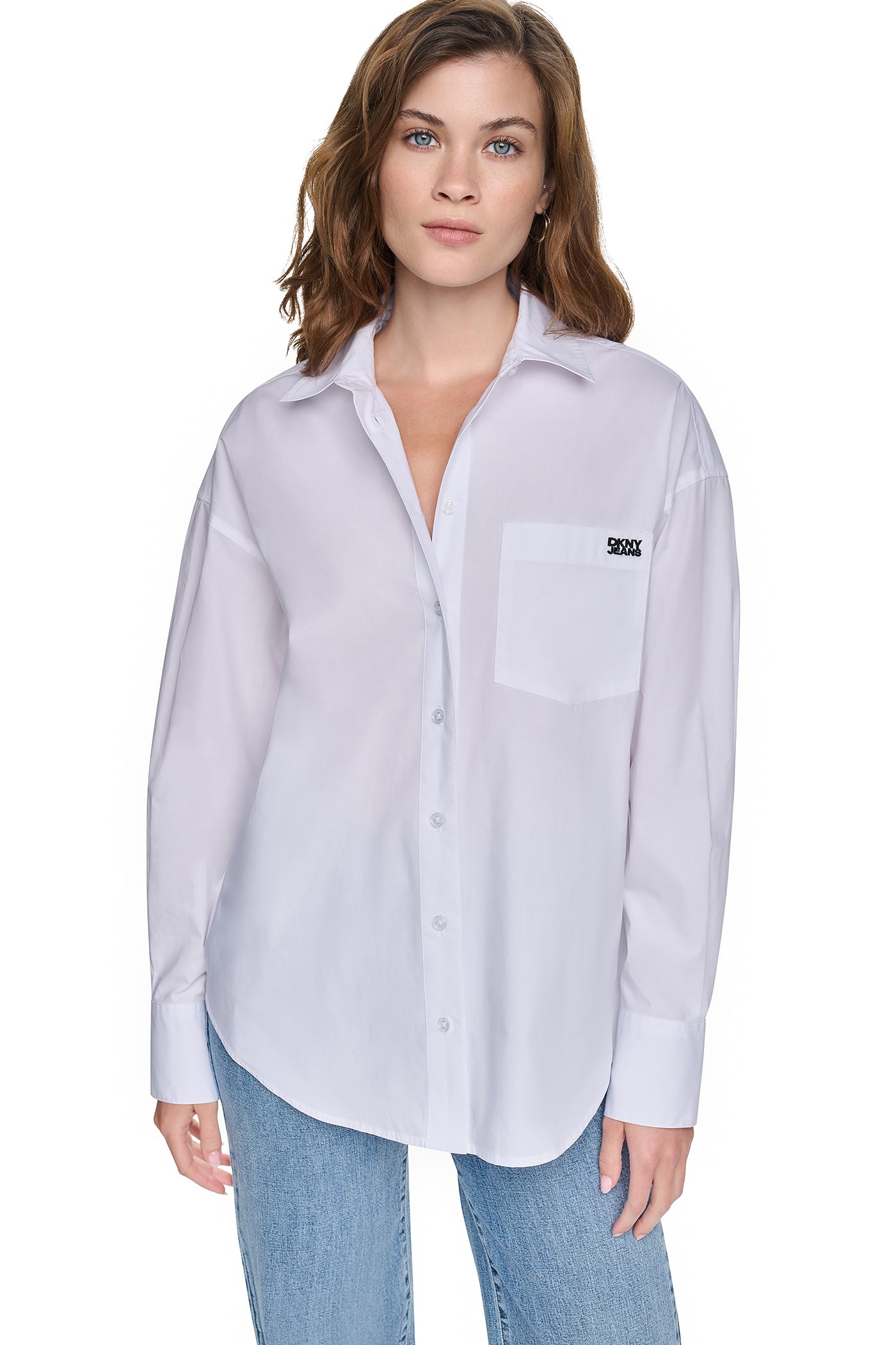 GRAFFITI LOGO POPLIN SHIRT VIEW 2