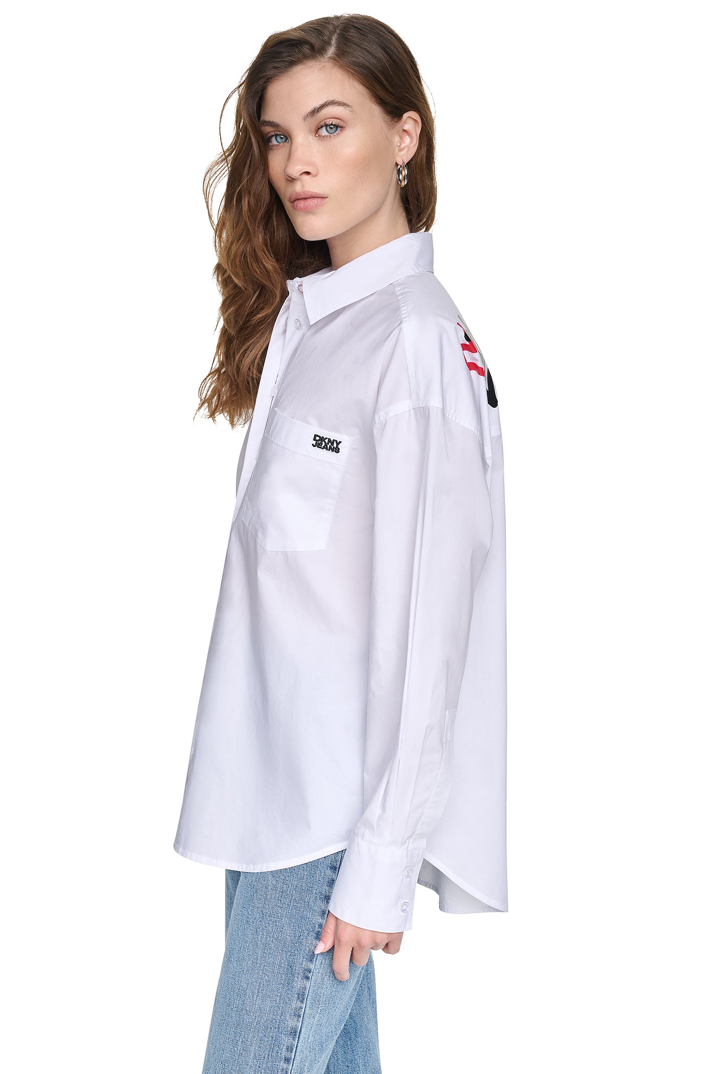GRAFFITI LOGO POPLIN SHIRT VIEW 2