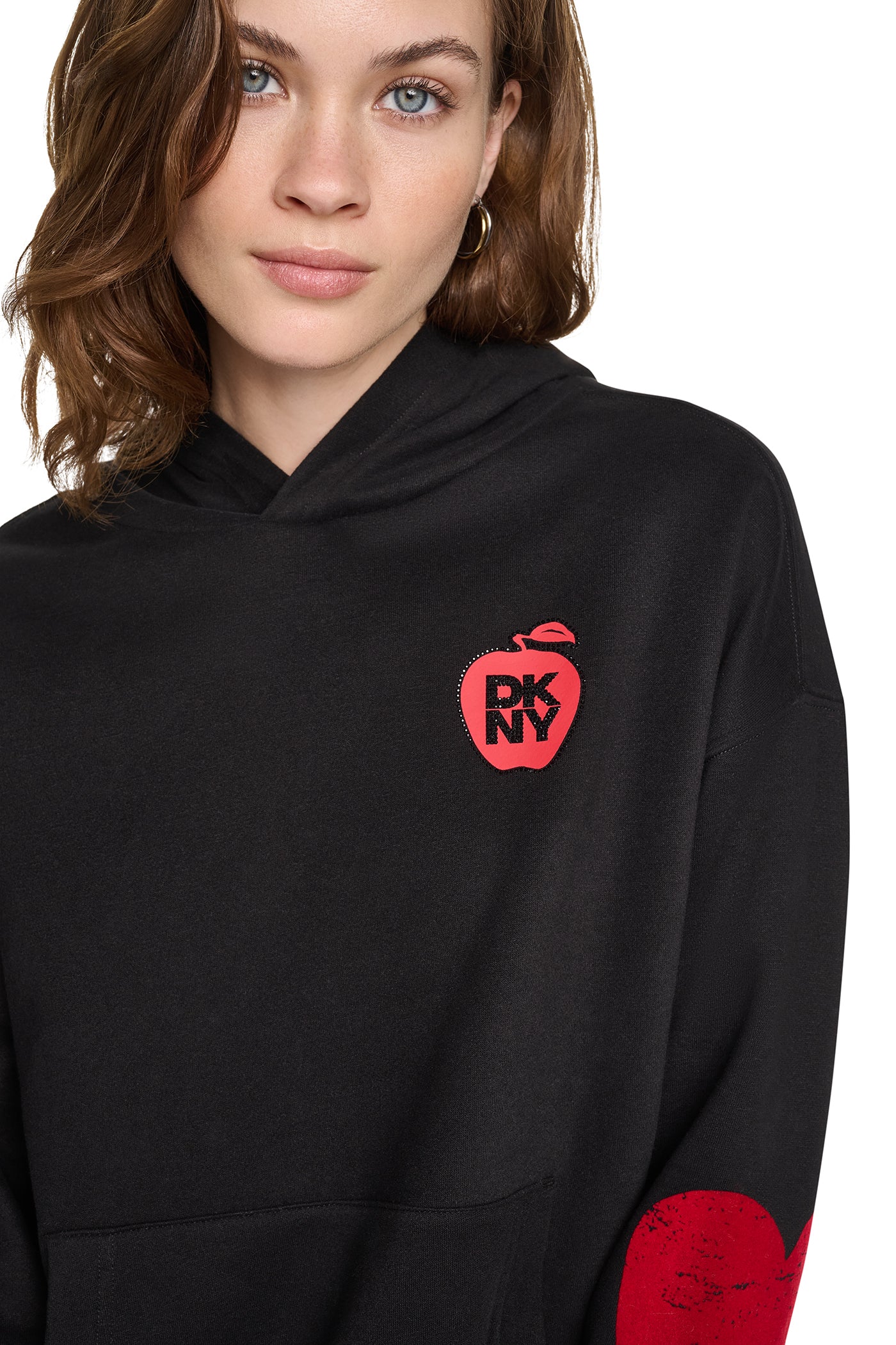 OVERSIZED BIG APPLE LOGO HOODIE VIEW 2