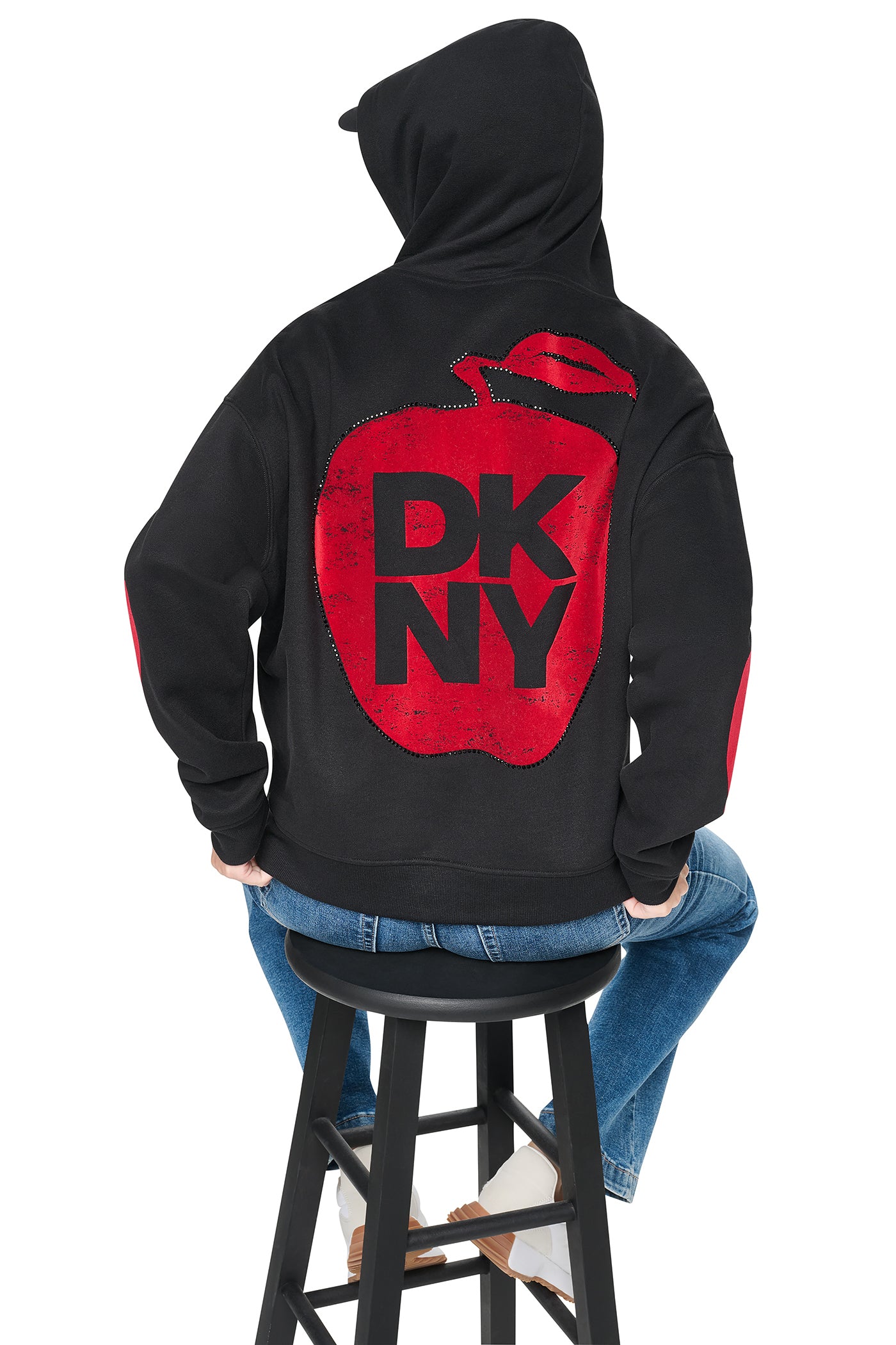 OVERSIZED BIG APPLE LOGO HOODIE VIEW 2
