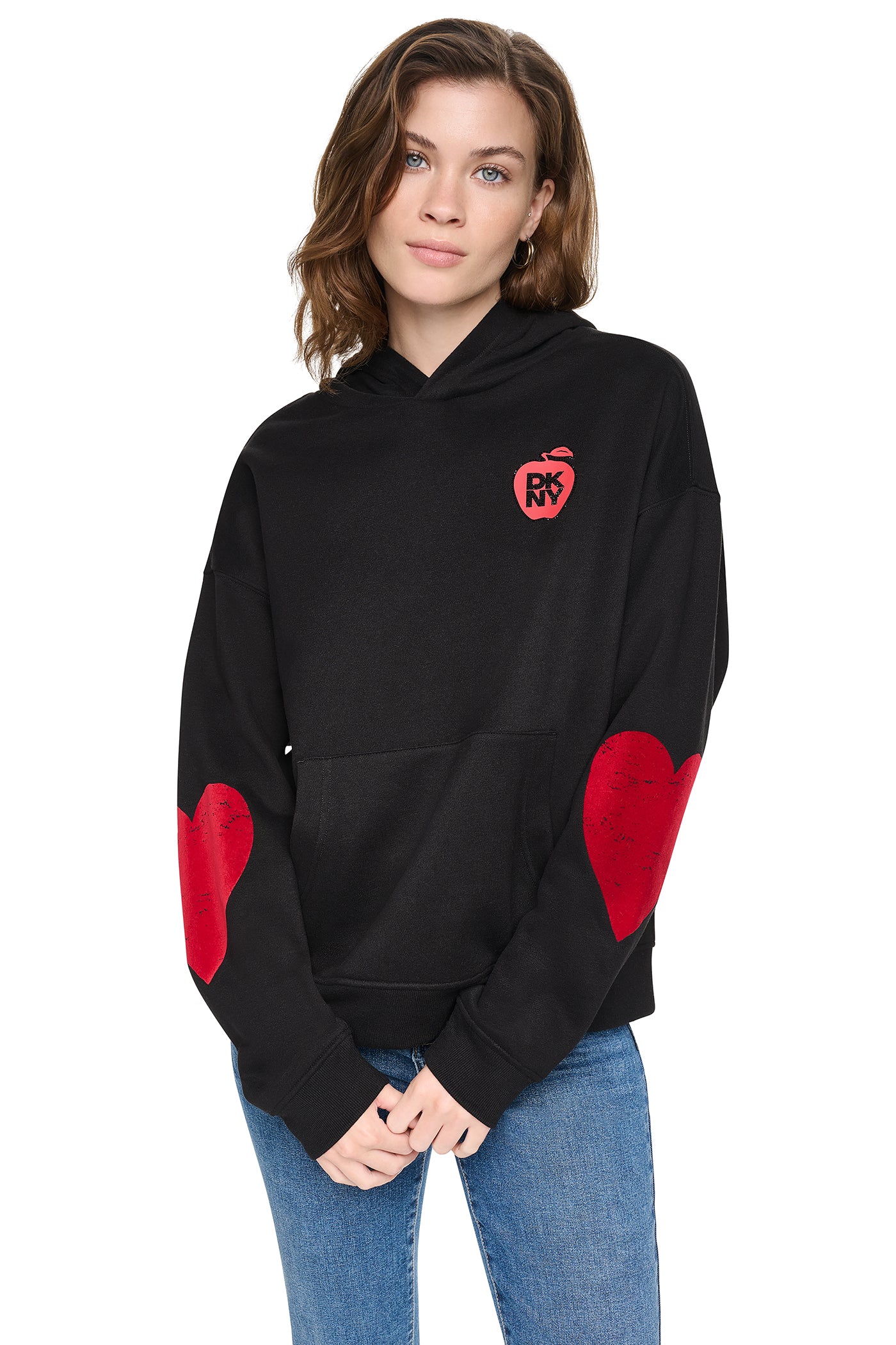 OVERSIZED BIG APPLE LOGO HOODIE VIEW 1