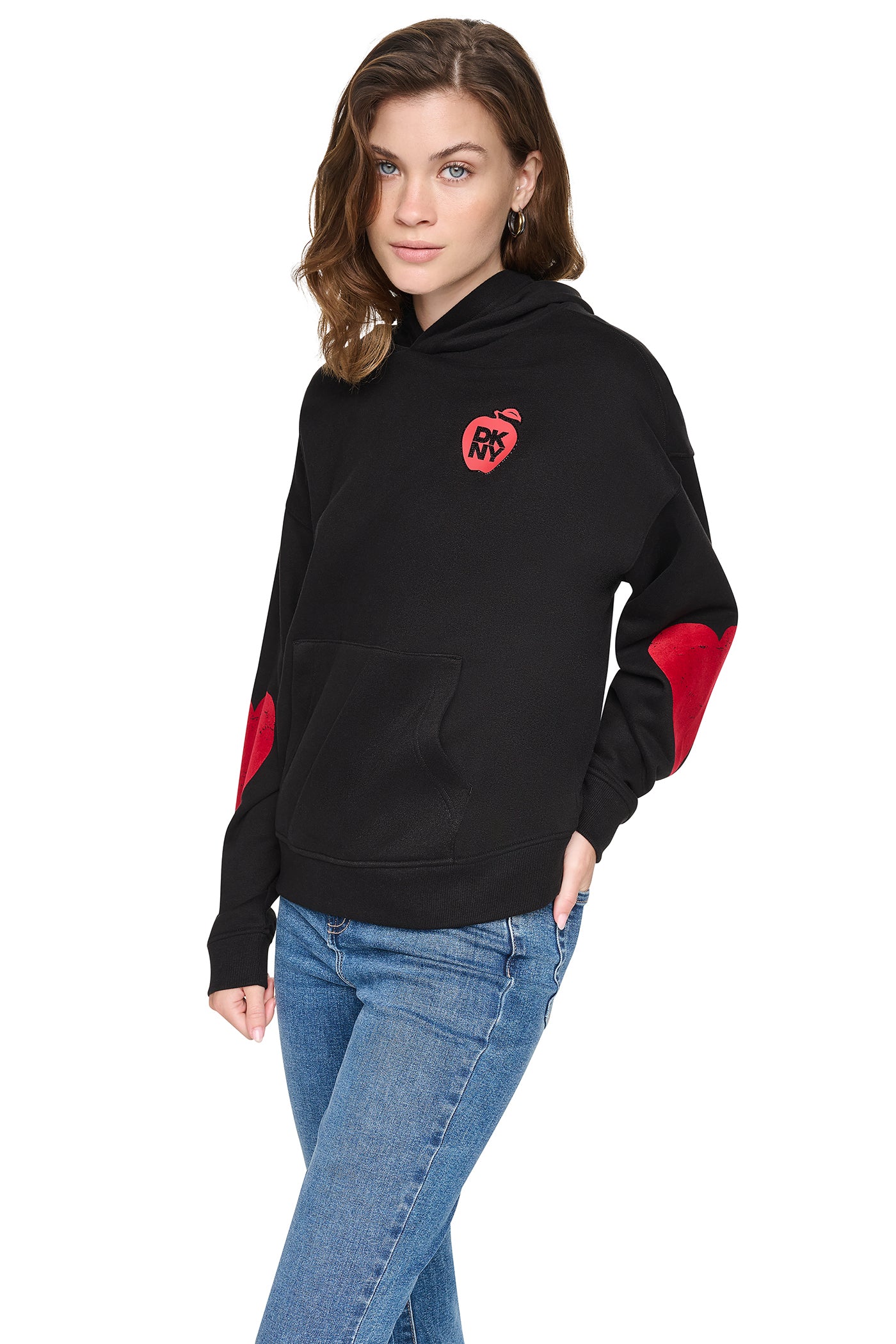 OVERSIZED BIG APPLE LOGO HOODIE VIEW 2