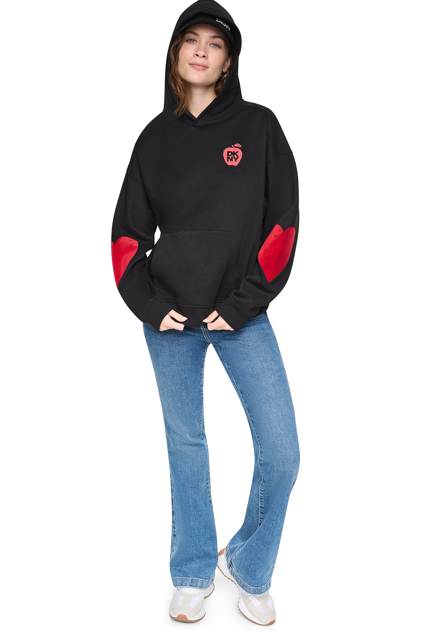 OVERSIZED BIG APPLE LOGO HOODIE VIEW 2