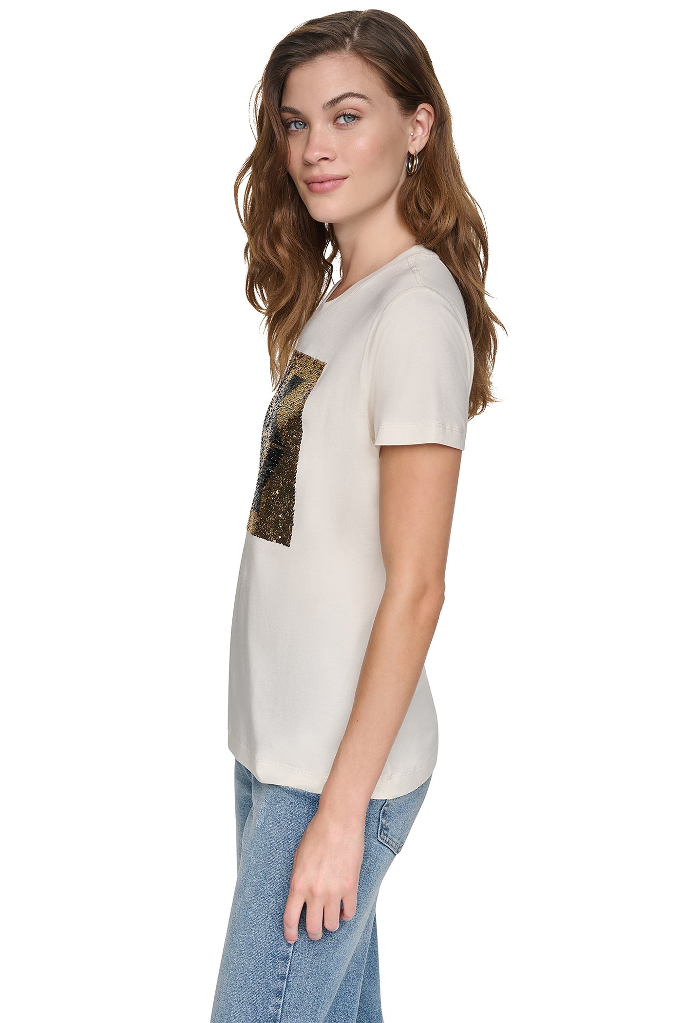 SEQUIN LOGO TEE VIEW 4