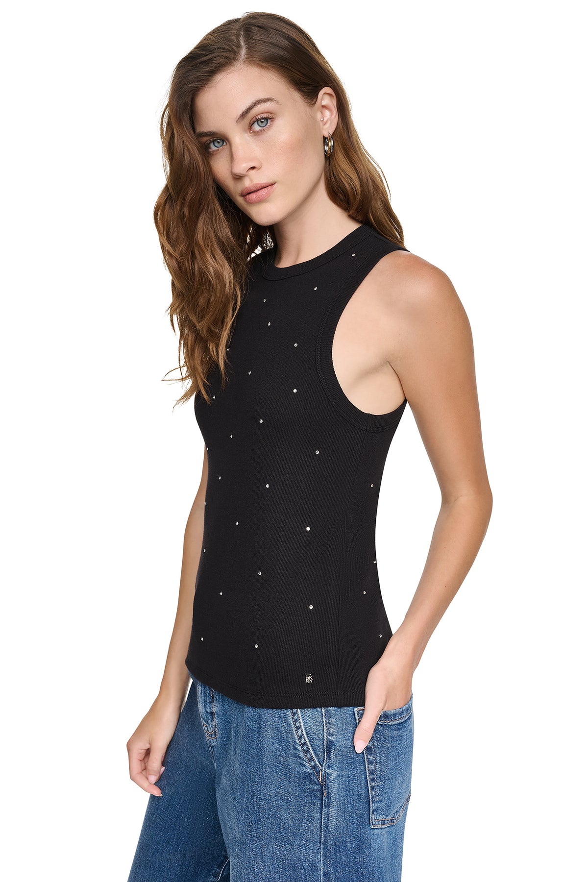 RHINESTONE RIB TANK VIEW 2
