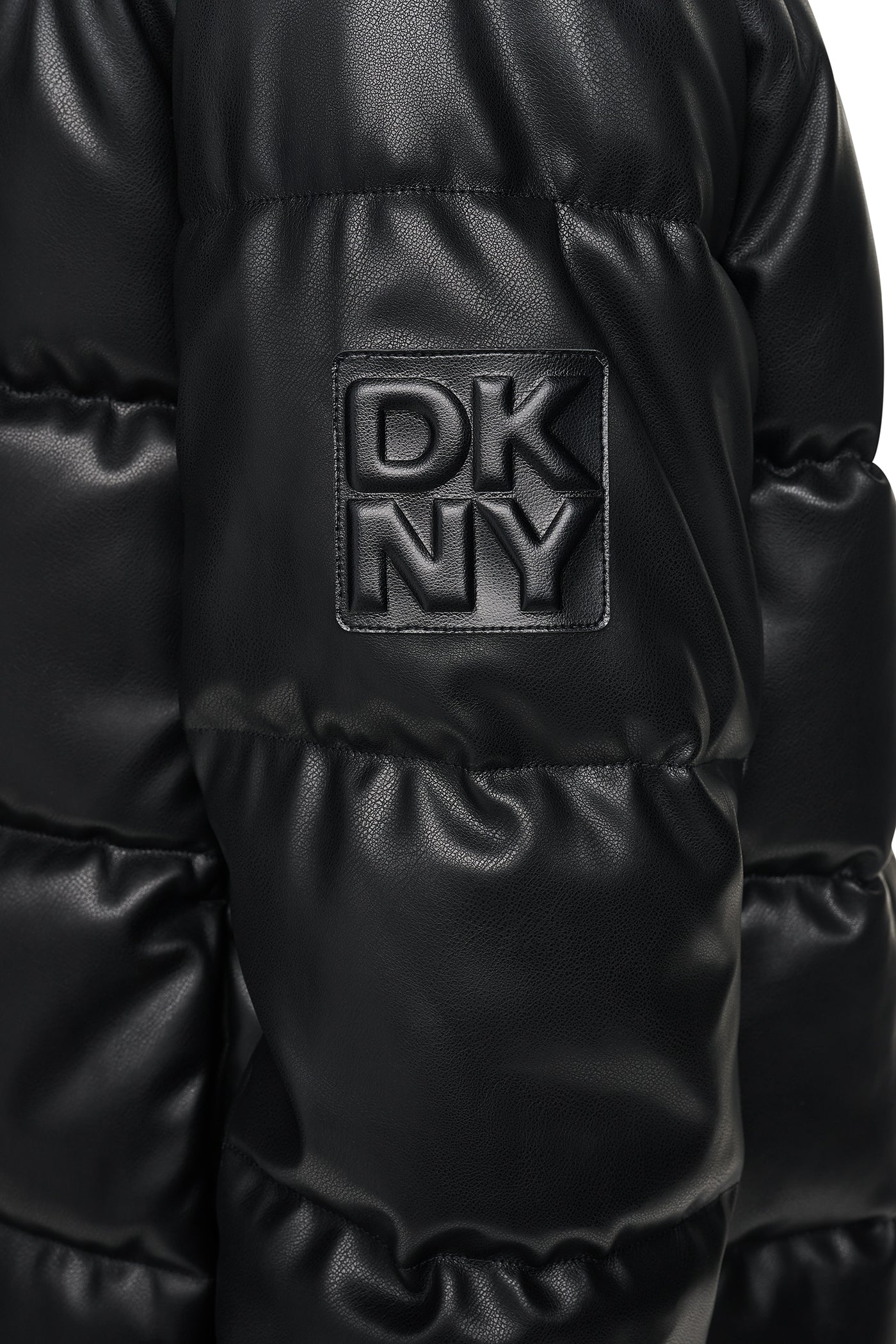 FAUX LEATHER PUFFER JACKET VIEW 8