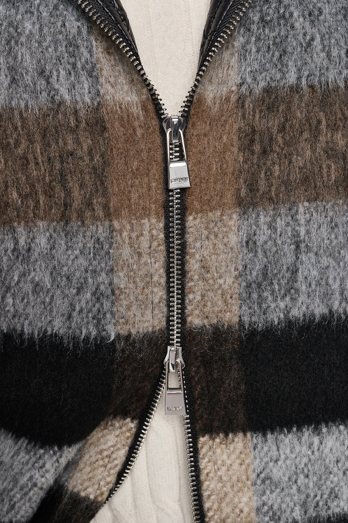 PLAID HOODED CAPE COAT VIEW 8